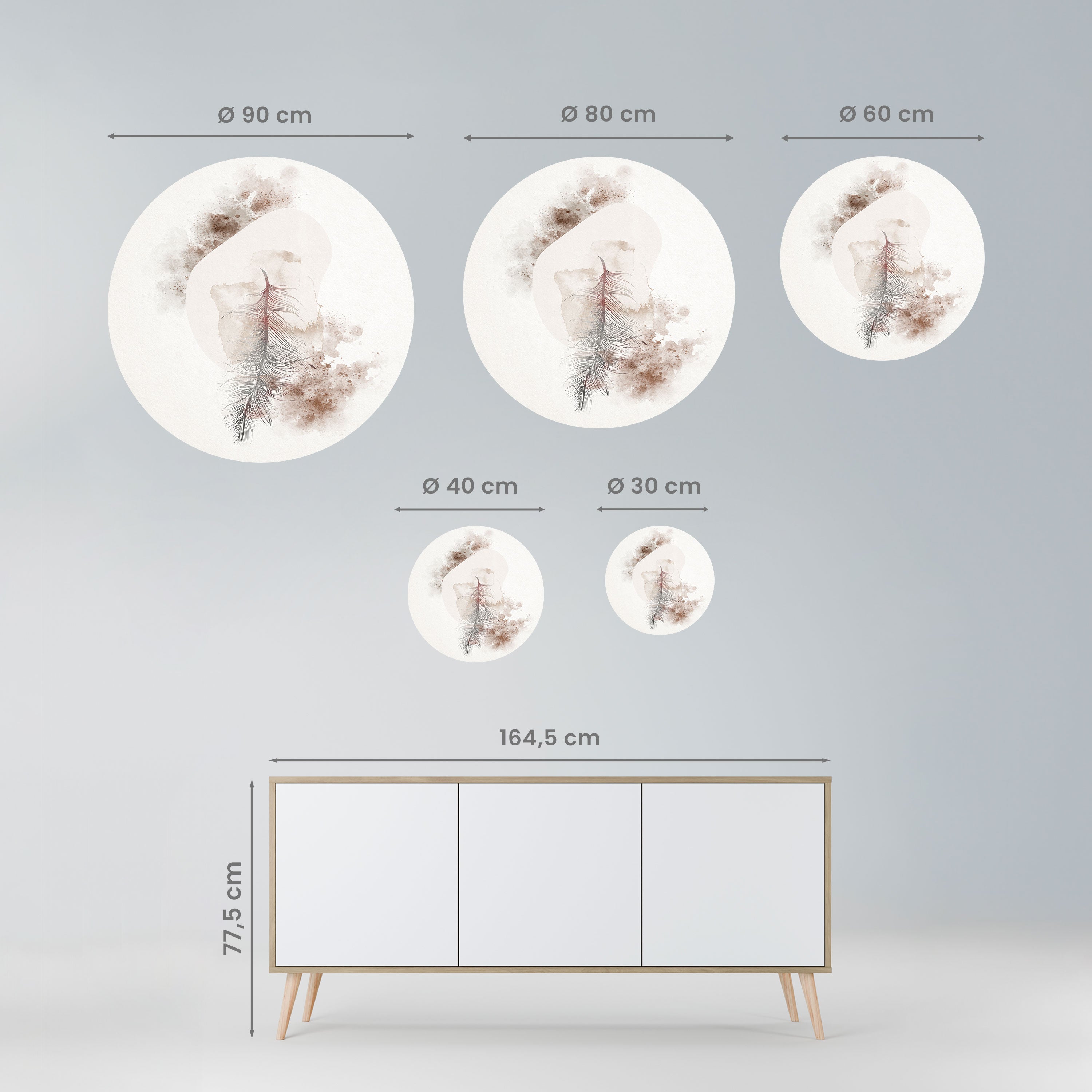 CHARMING DELICACY Naklejka okrągła