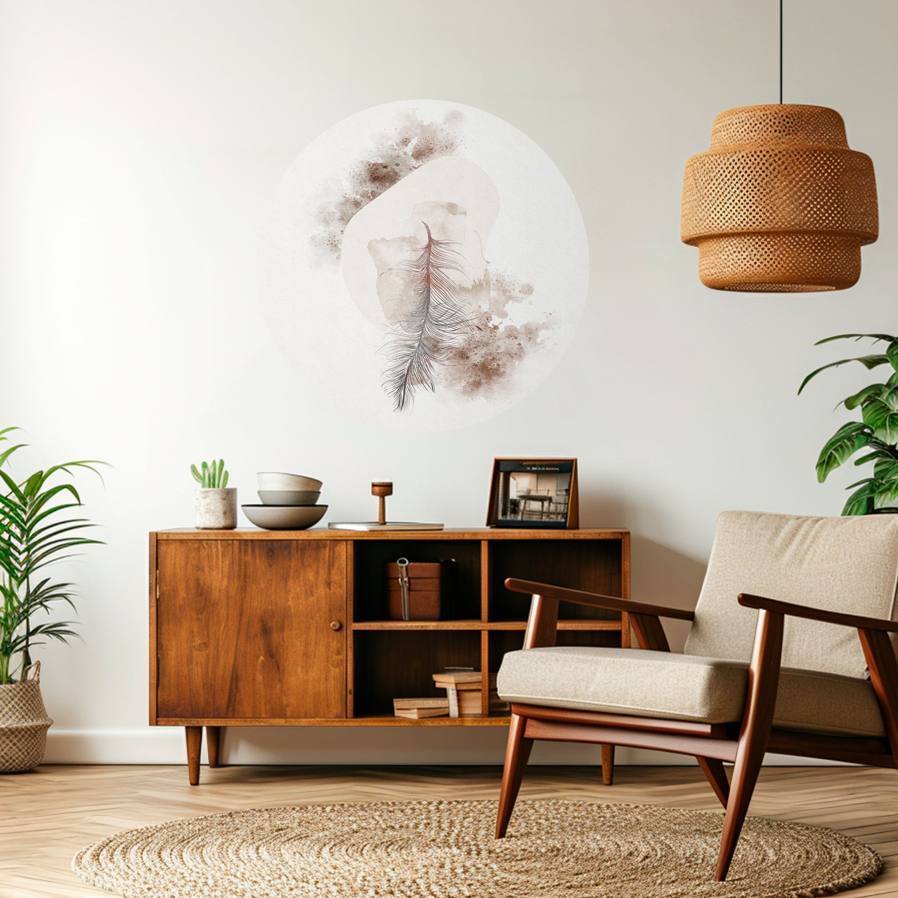 CHARMING DELICACY Naklejka okrągła