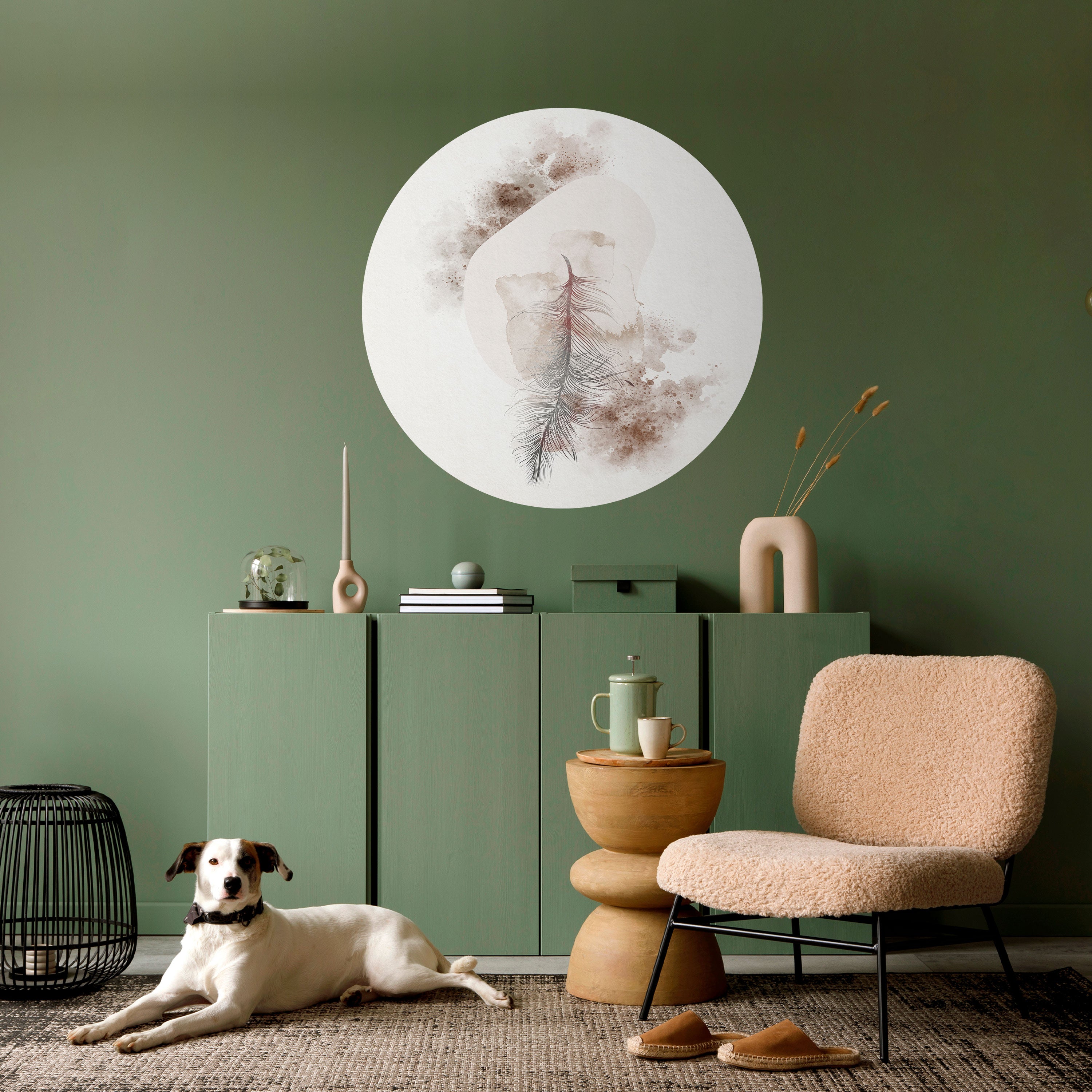 CHARMING DELICACY Naklejka okrągła