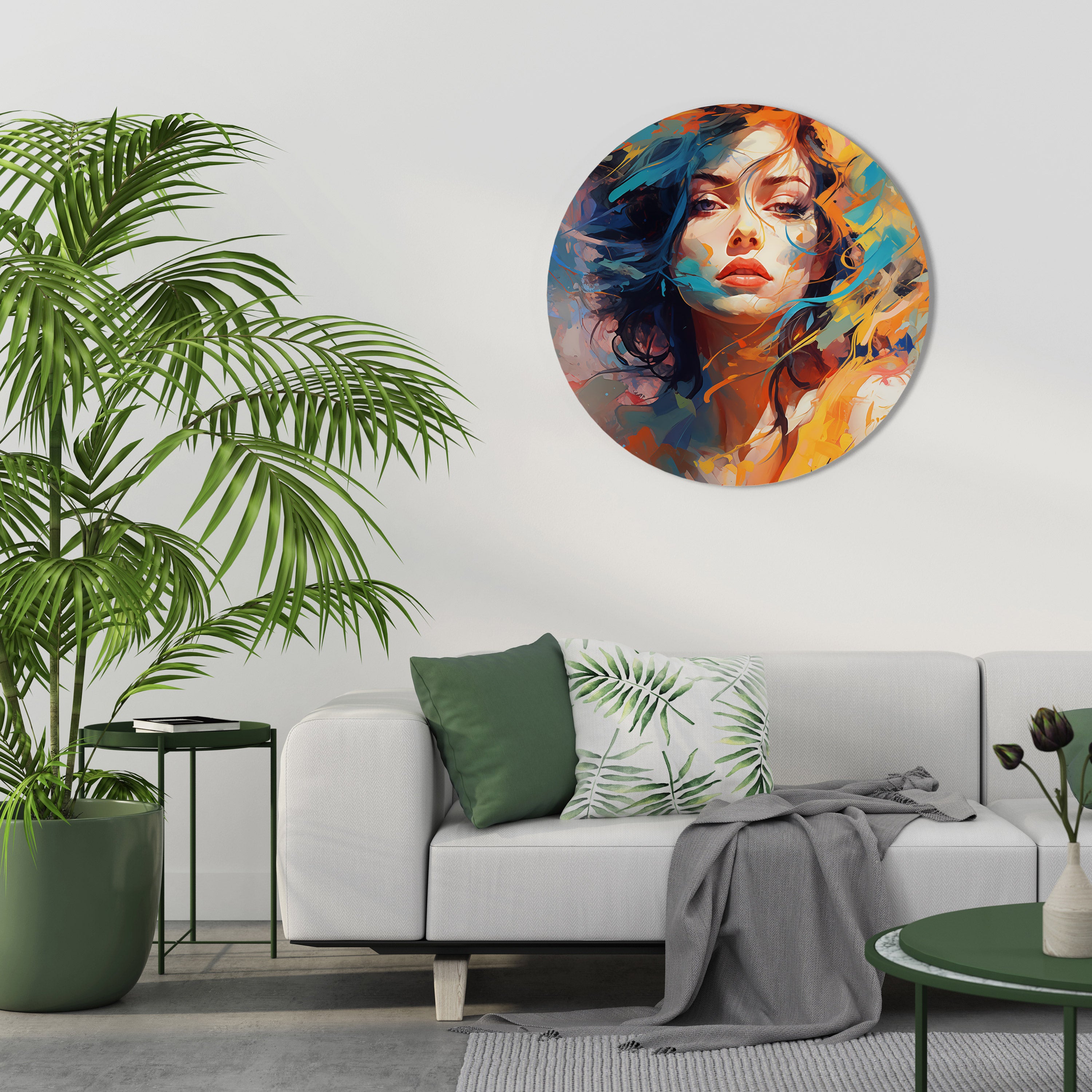 CHROMA CHARM Obraz okrągły