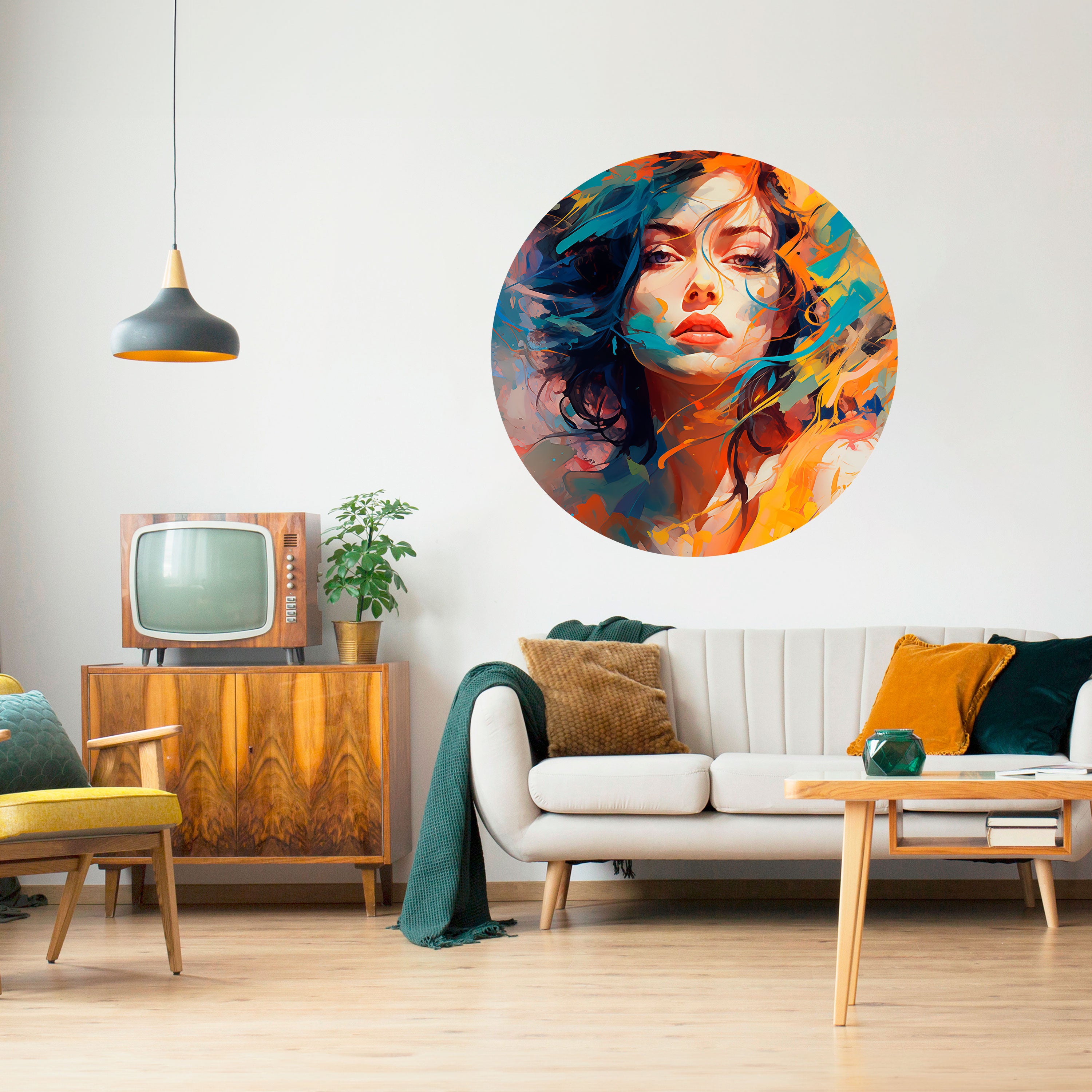 CHROMA CHARM Naklejka okrągła