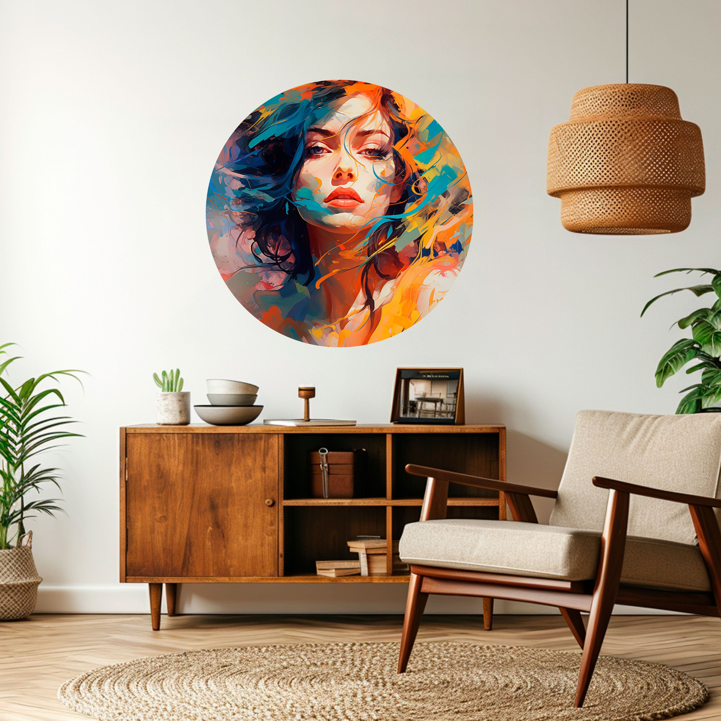 CHROMA CHARM Naklejka okrągła