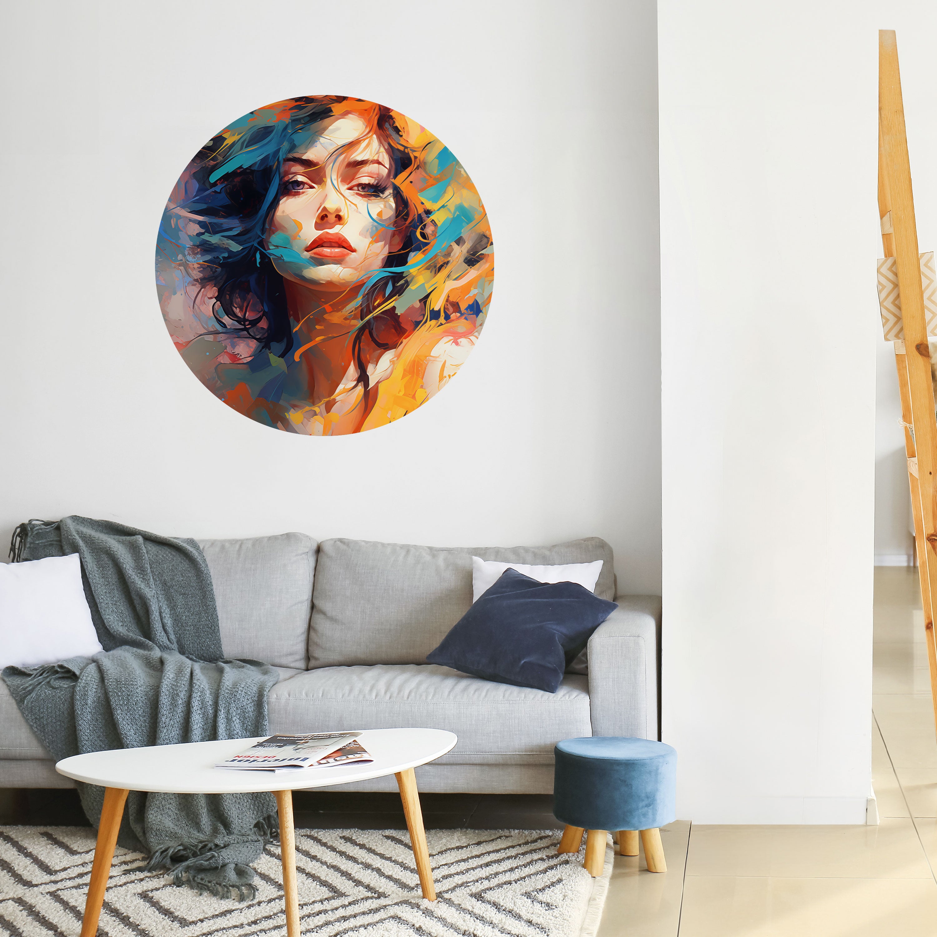 CHROMA CHARM Naklejka okrągła