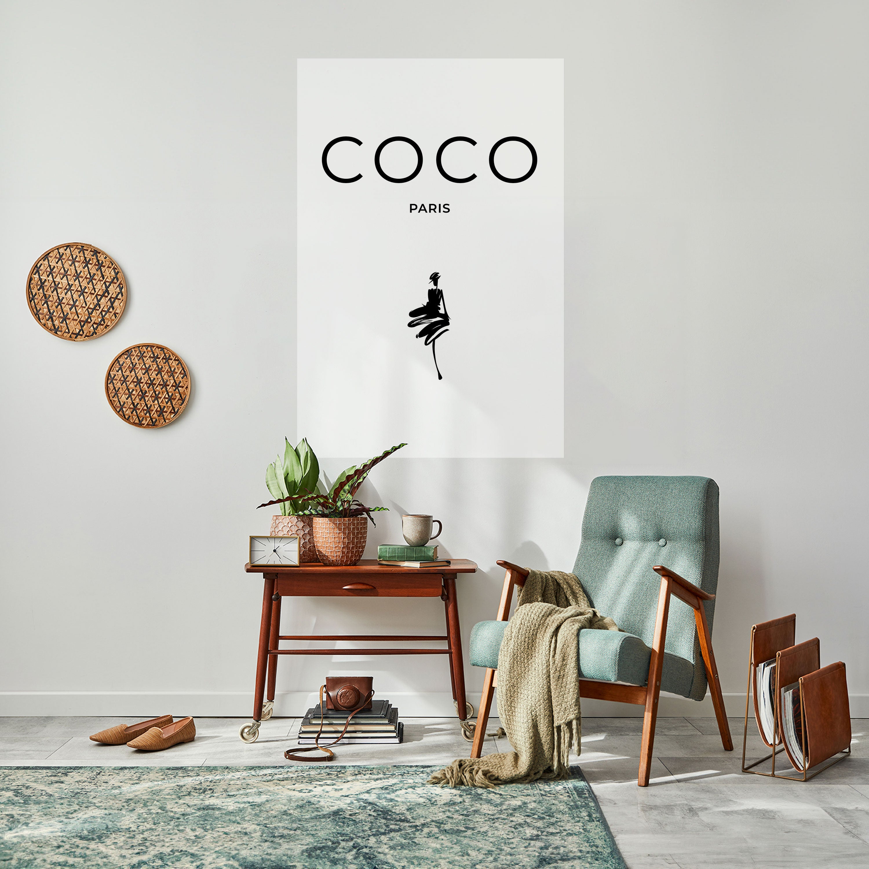COCO CHANEL - TIMELESS ELEGANCE Naklejka/Plakat pionowy