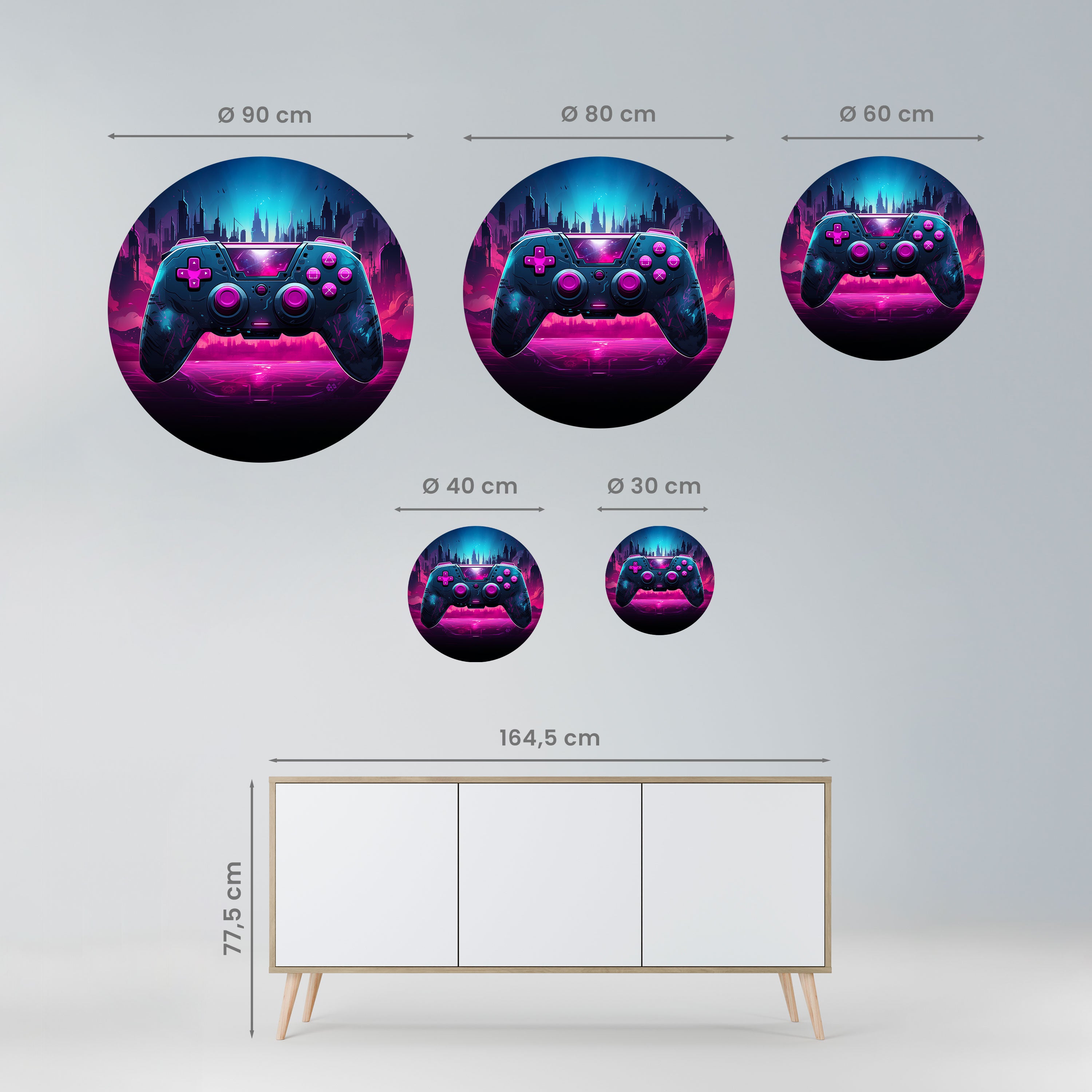 INFINITY MATRIX PAD Naklejka okrągła