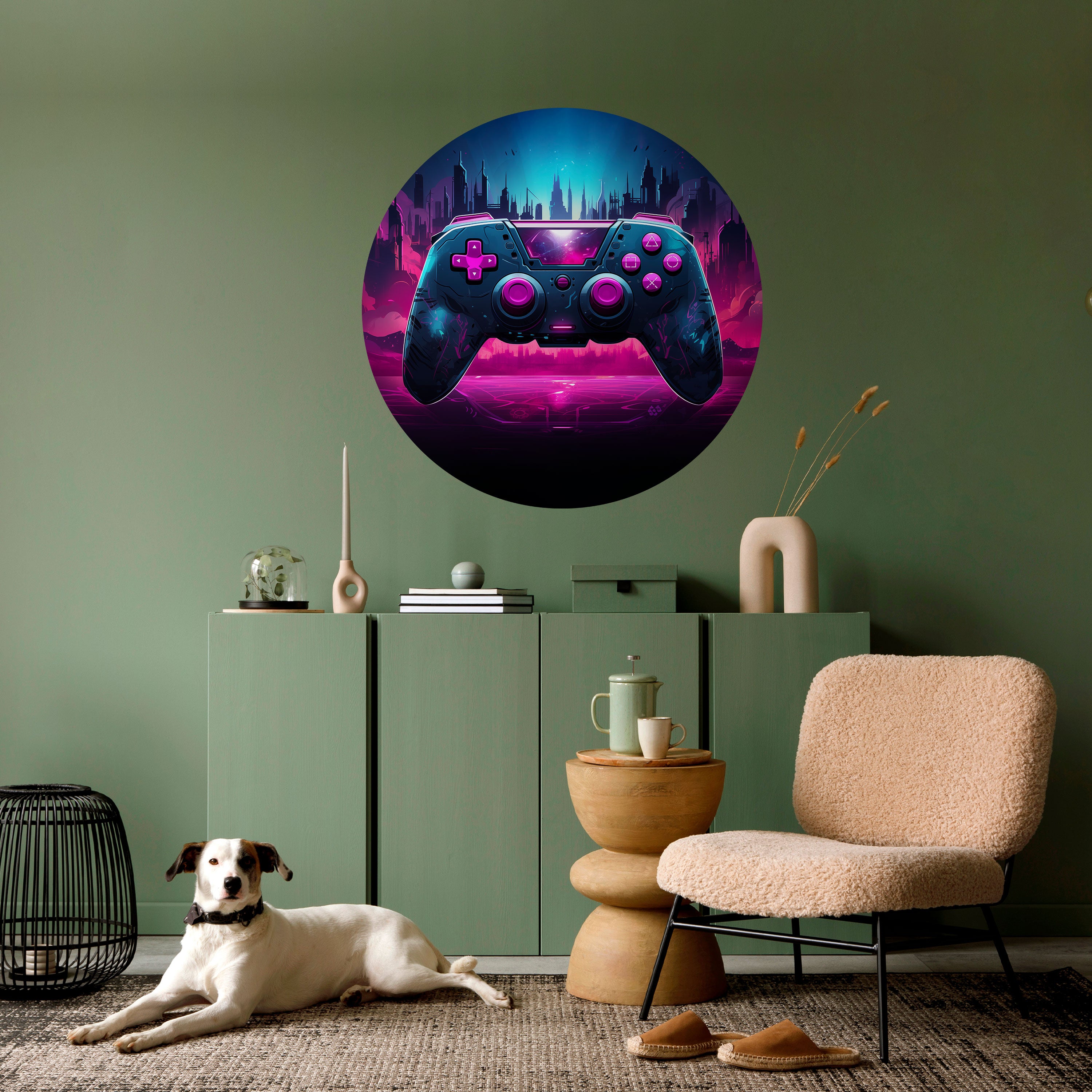 INFINITY MATRIX PAD Naklejka okrągła