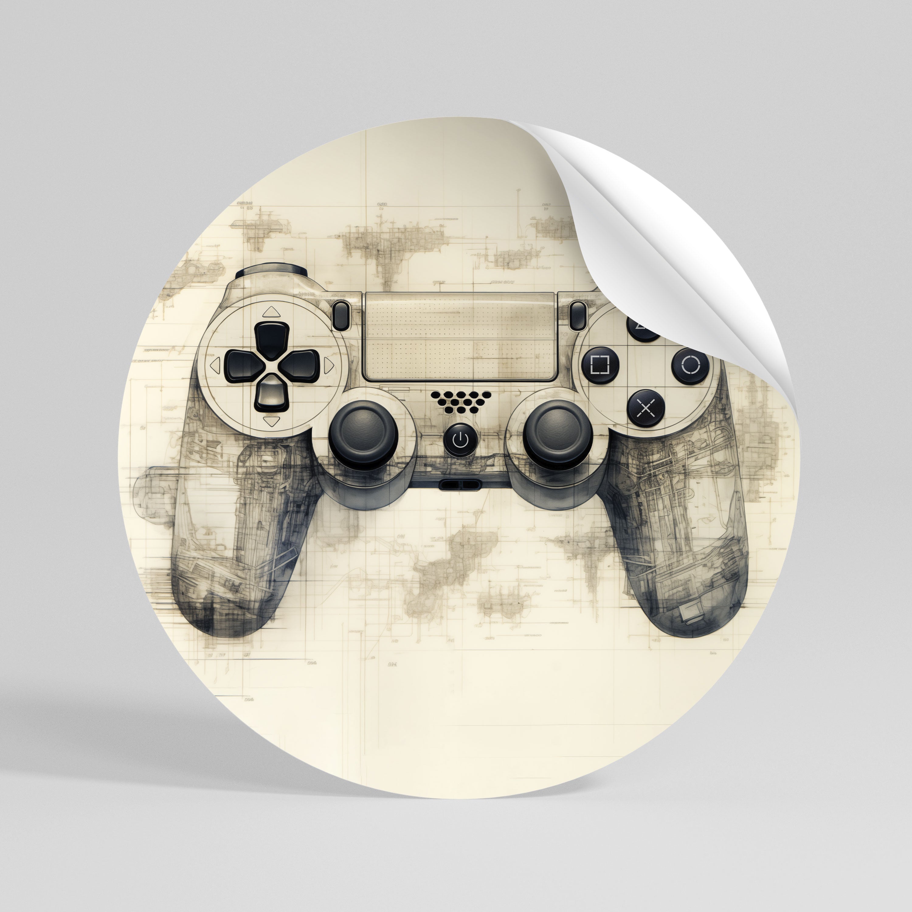 QUANTUM QUEST PAD Naklejka - okrągła