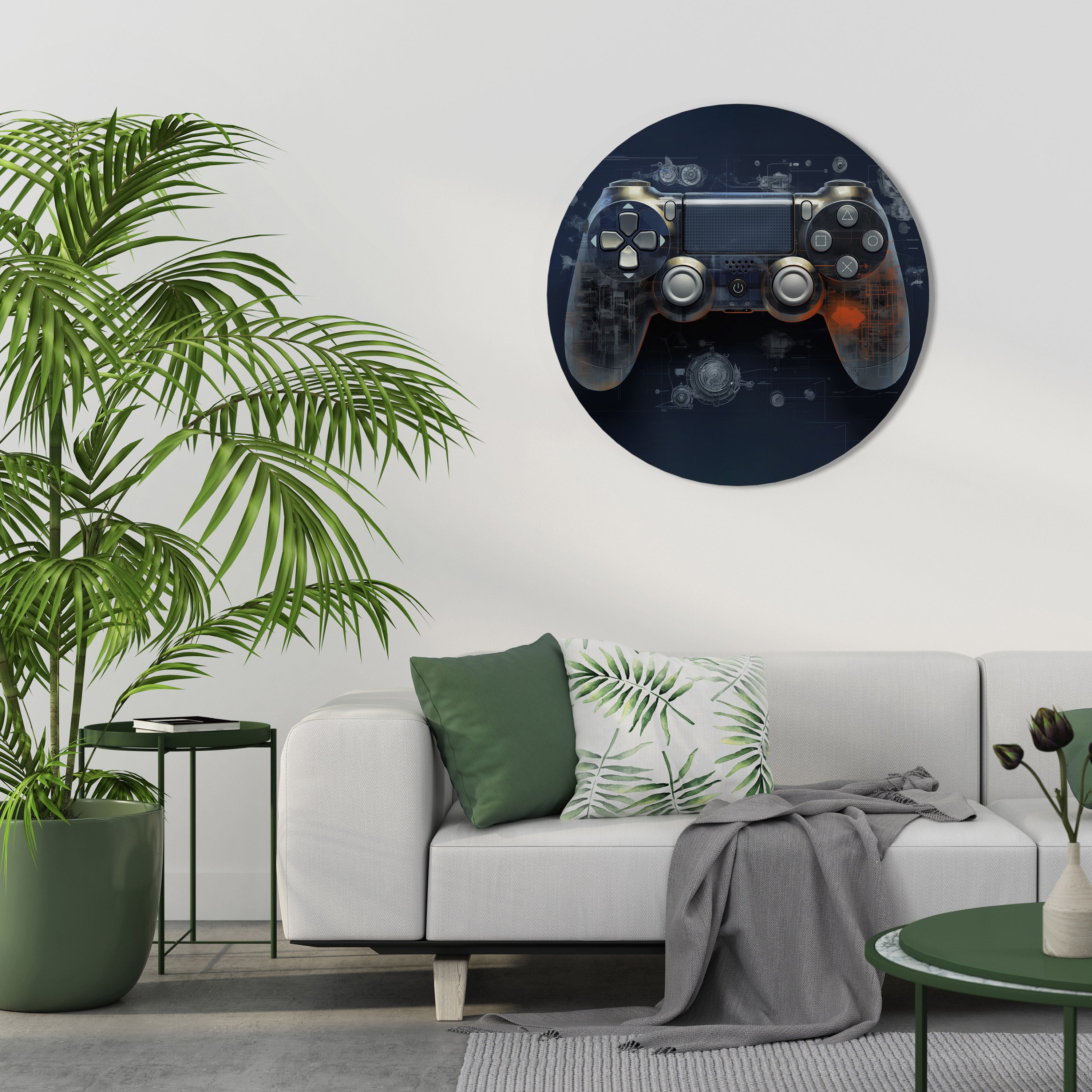 VIRTUAL VELOCITY PAD Obraz okrągły