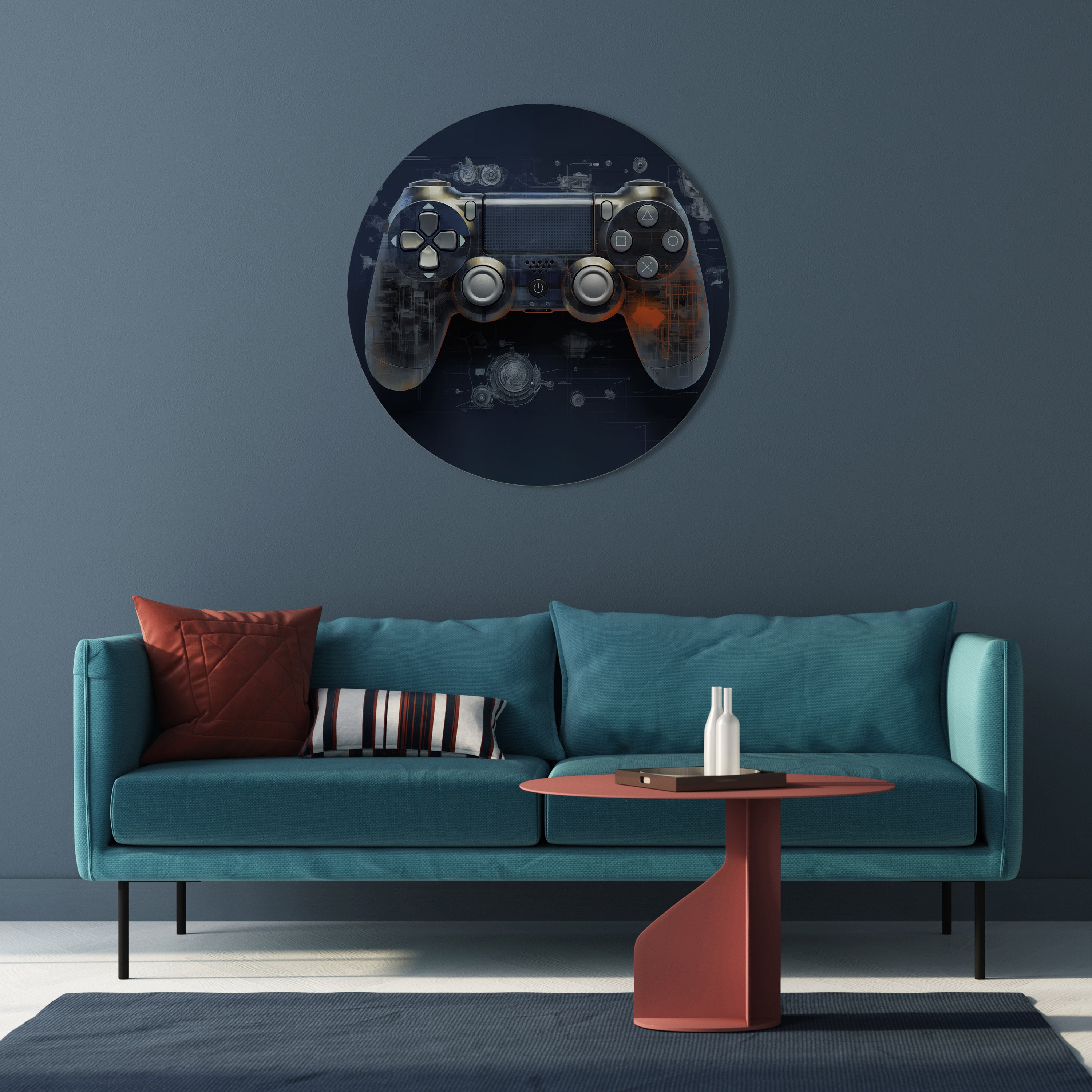 VIRTUAL VELOCITY PAD Obraz okrągły