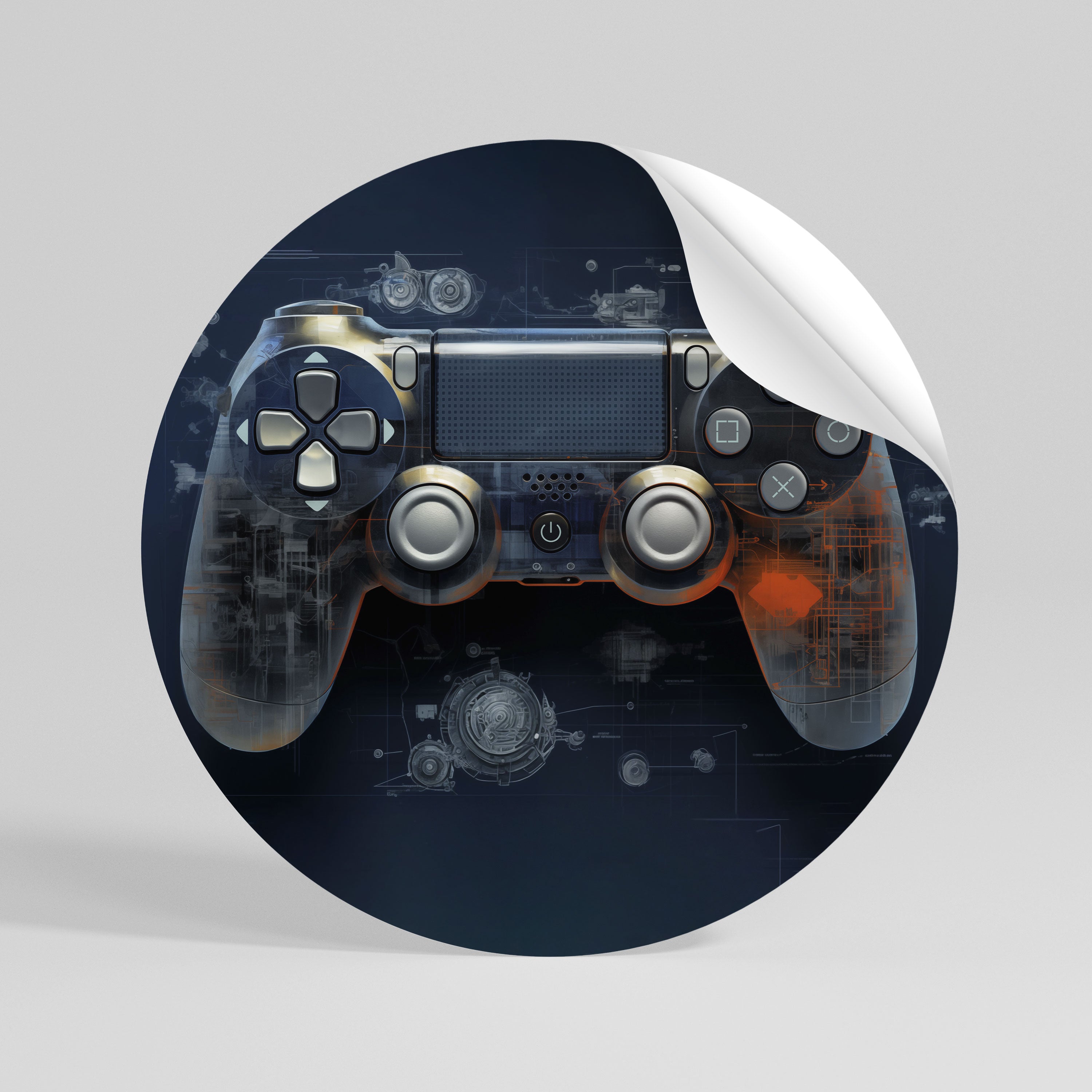 VIRTUAL VELOCITY PAD Naklejka - okrągła