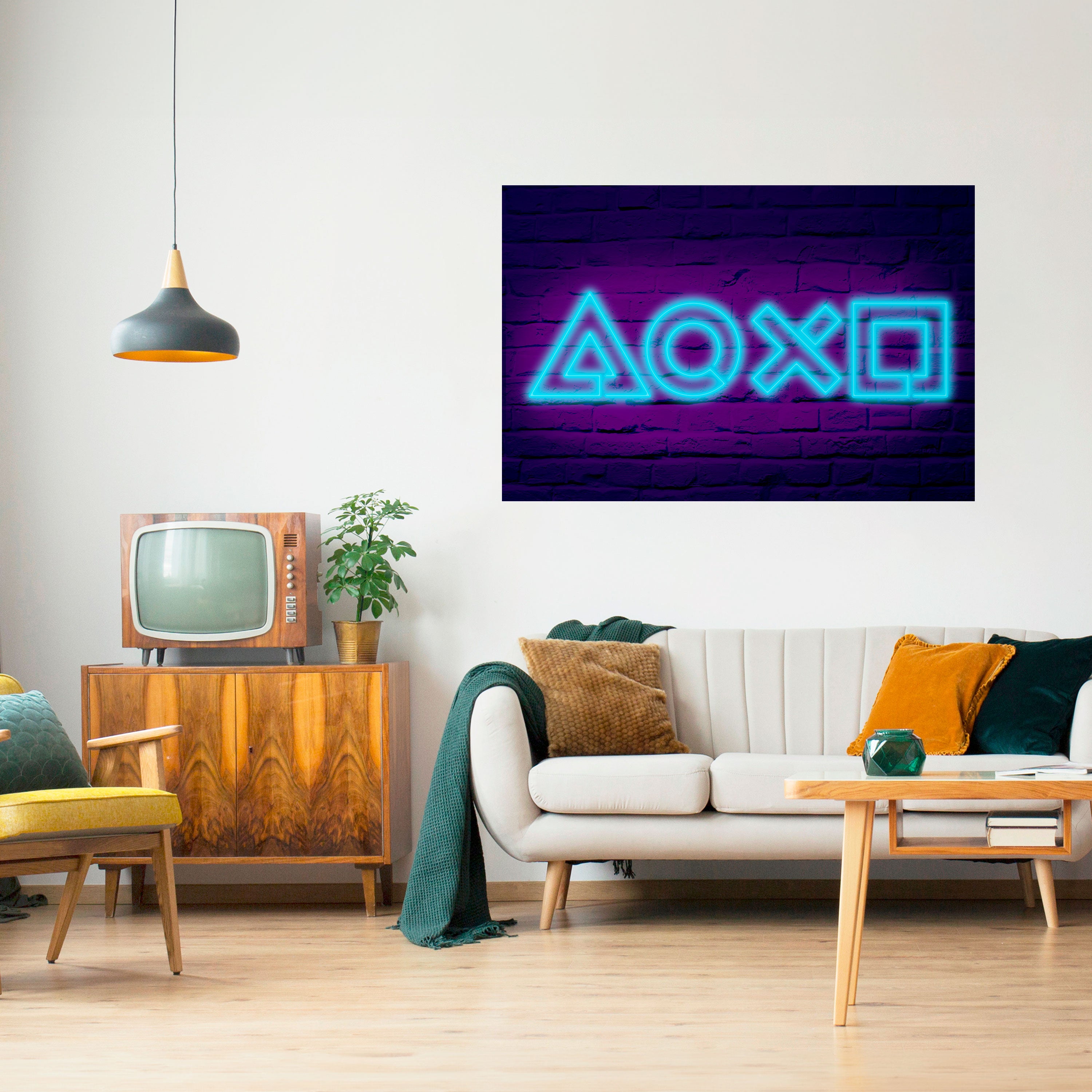 NEON PULSE GAMING Naklejka/Plakat poziomy
