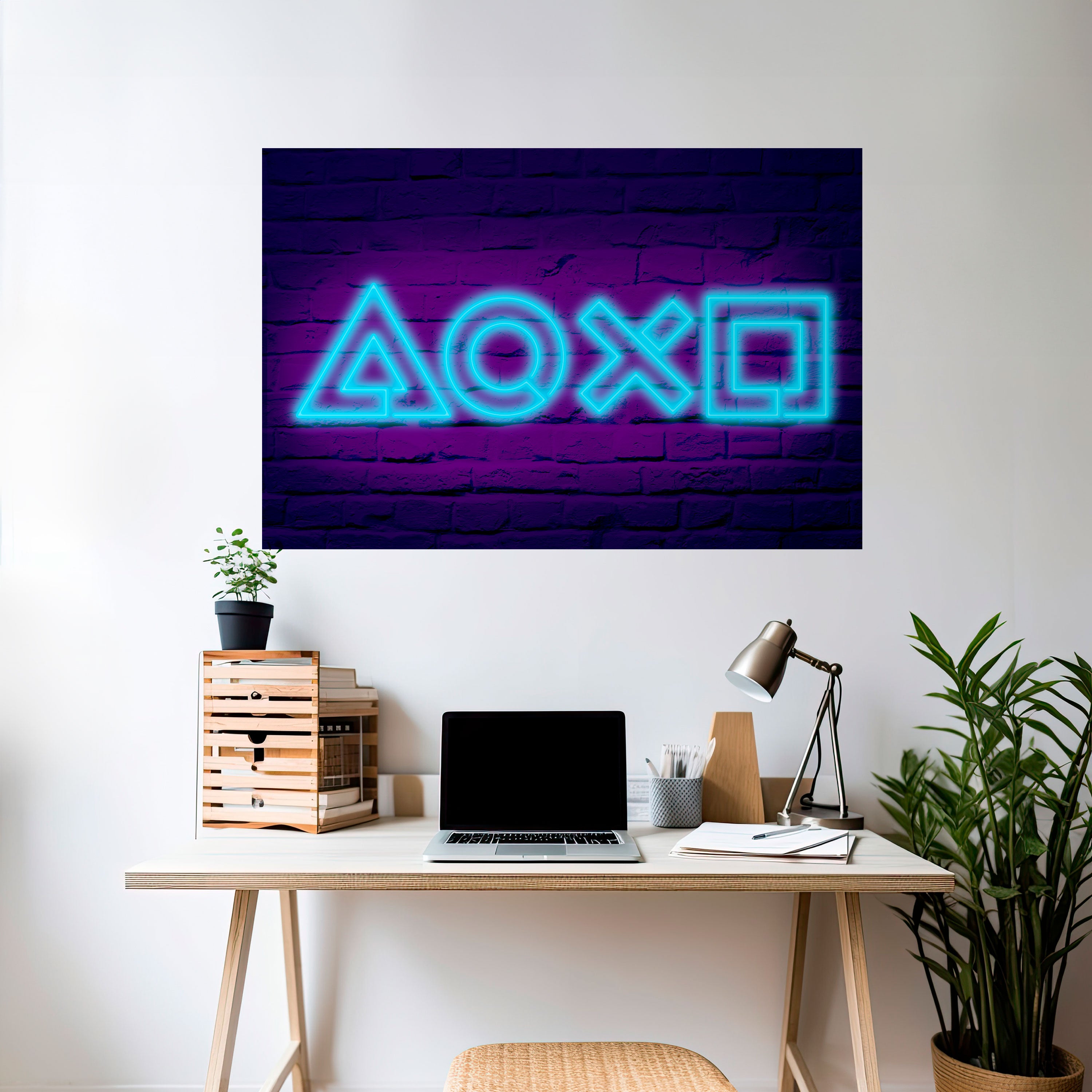 NEON PULSE GAMING Naklejka/Plakat poziomy