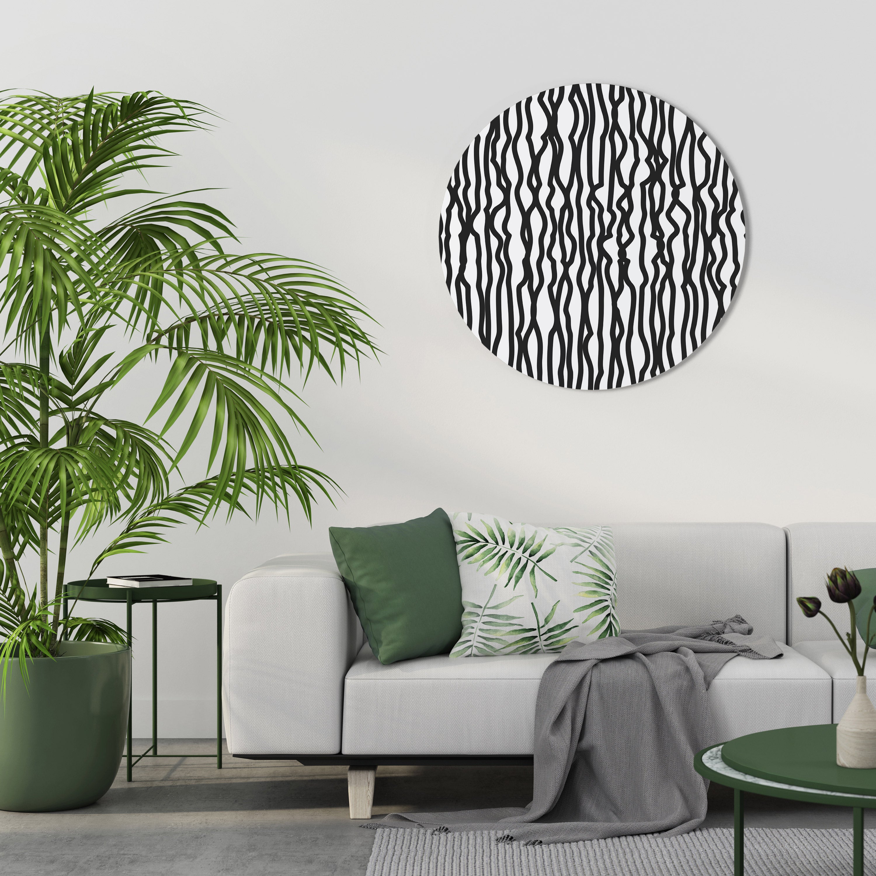 LUNA LINES Obraz okrągły
