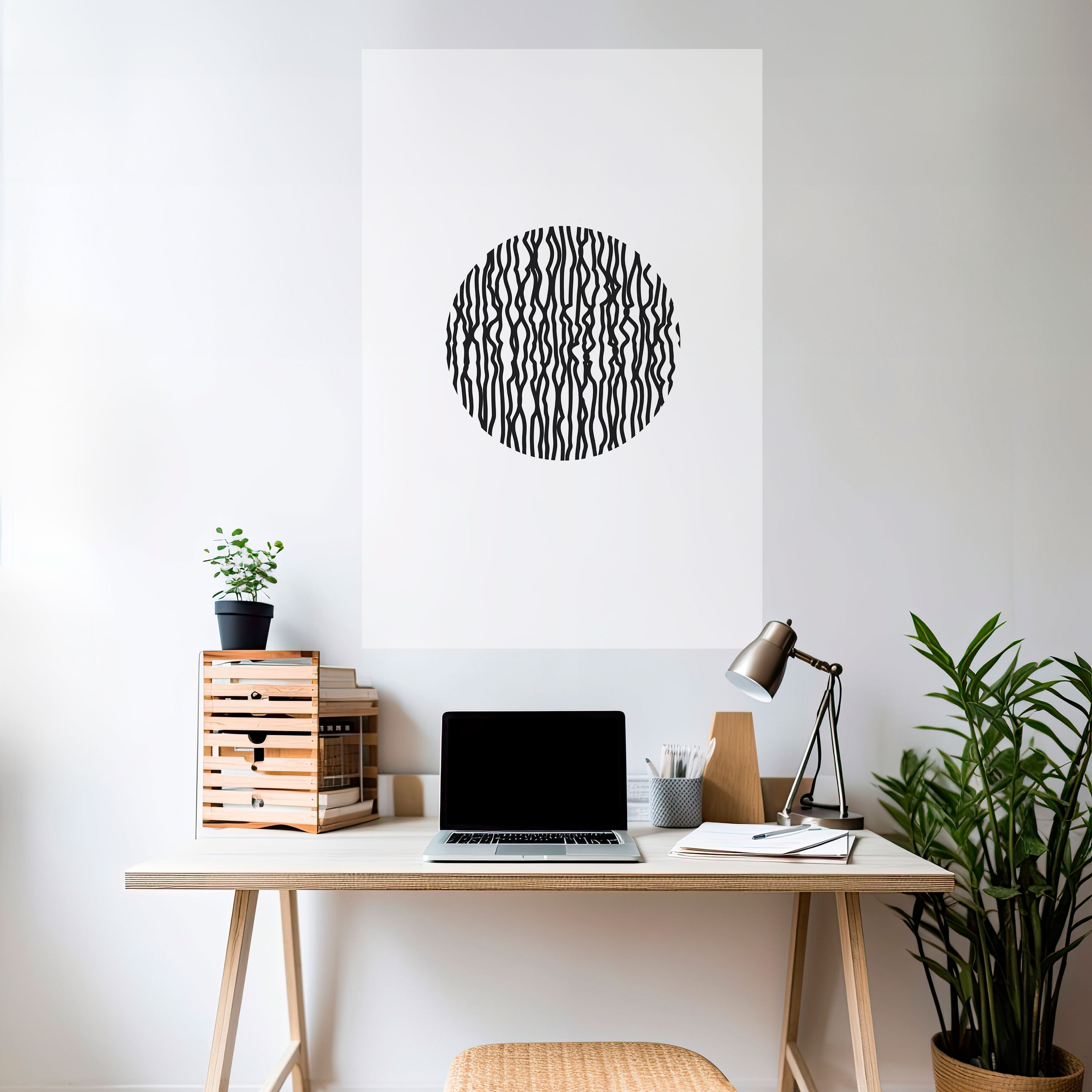 LUNA LINES Naklejka/Plakat pionowy