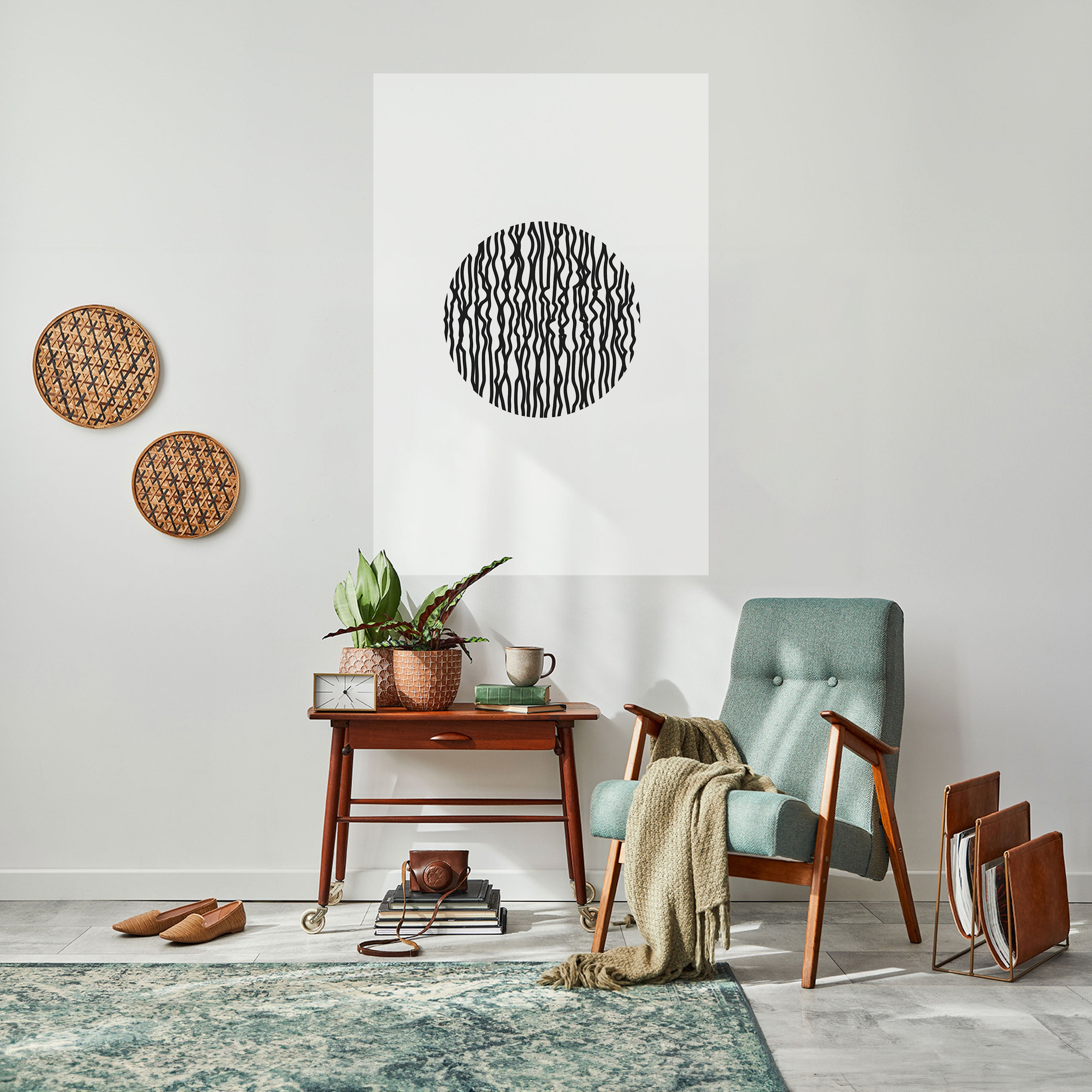 LUNA LINES Naklejka/Plakat pionowy