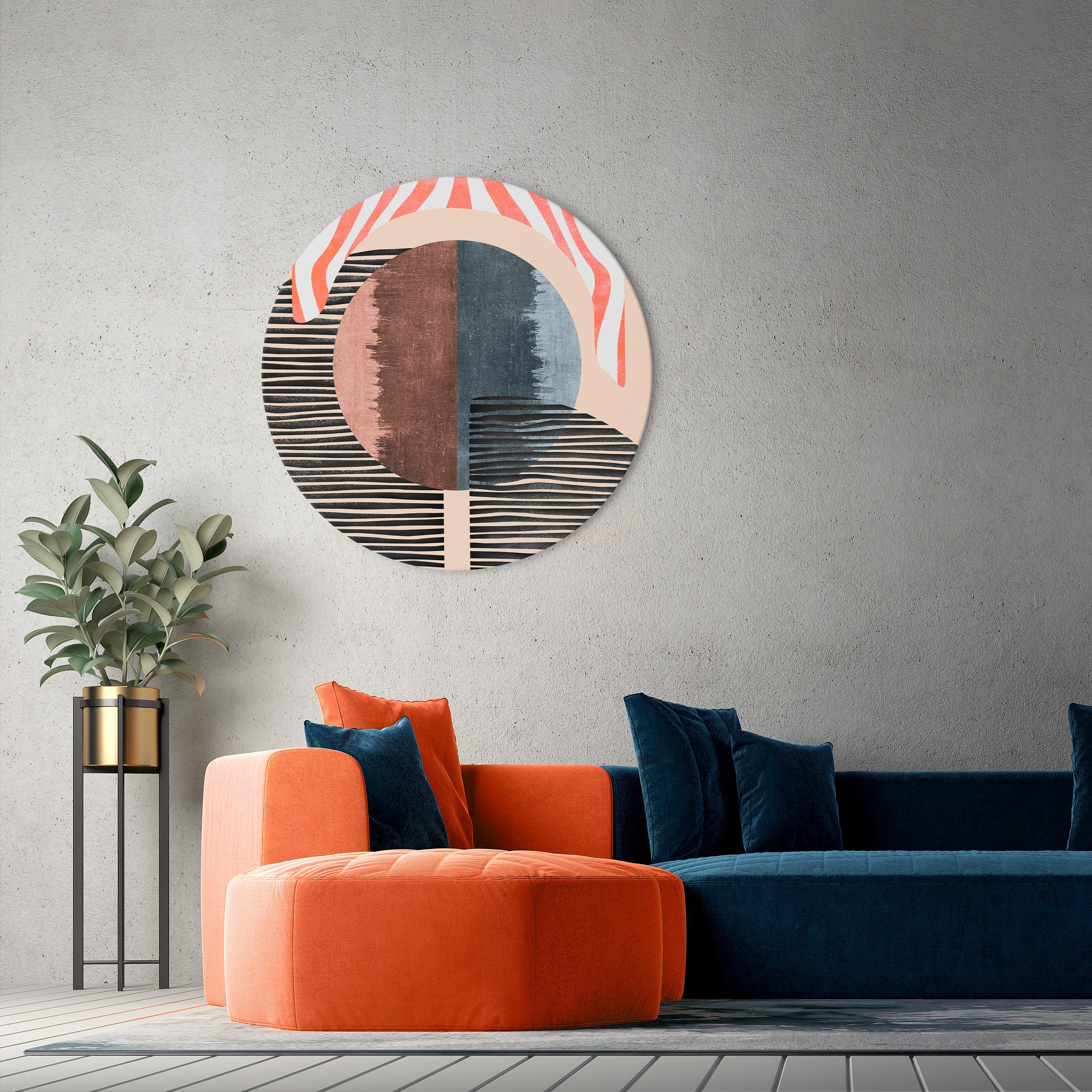 WHISPERS OF FORM Obraz okrągły