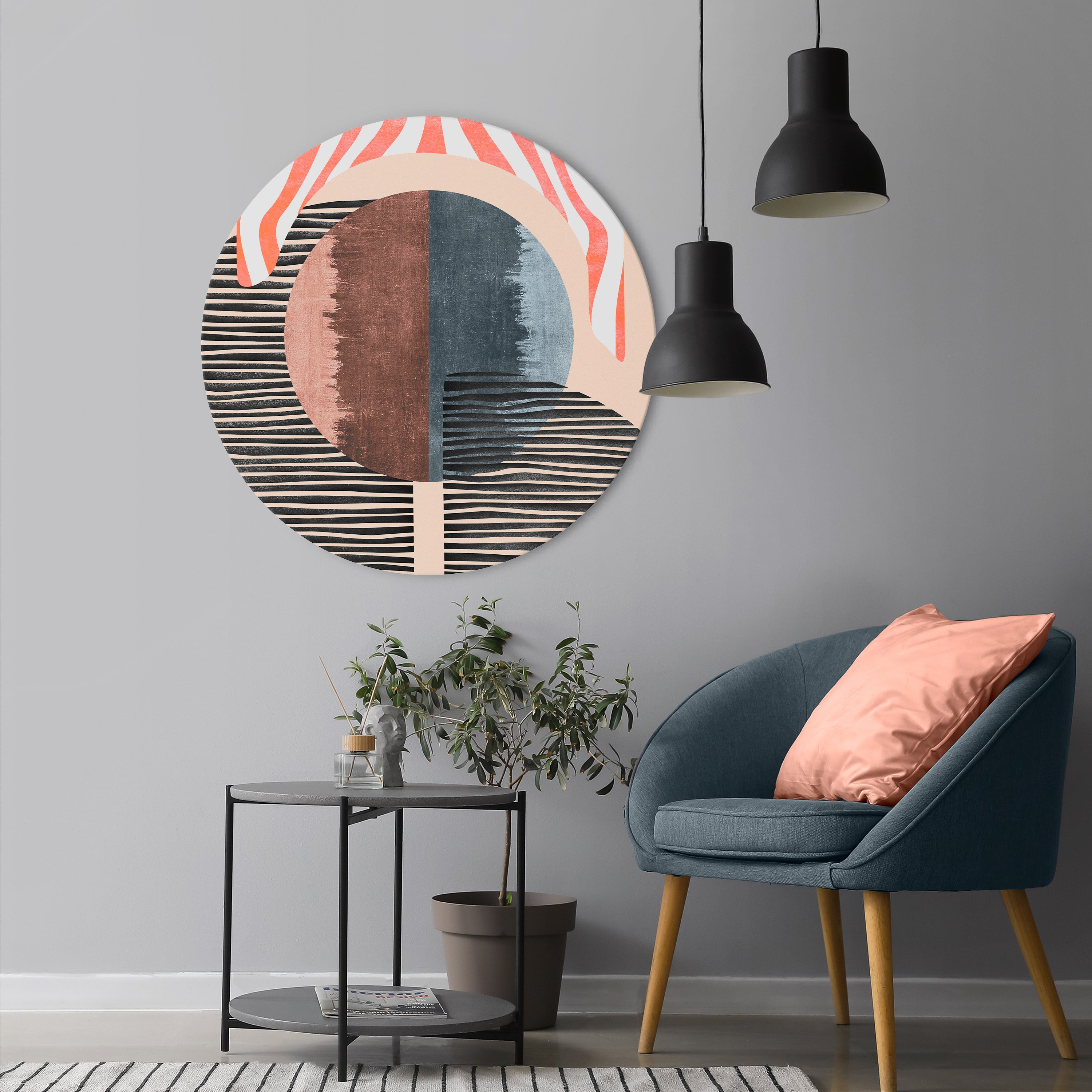 WHISPERS OF FORM Obraz okrągły