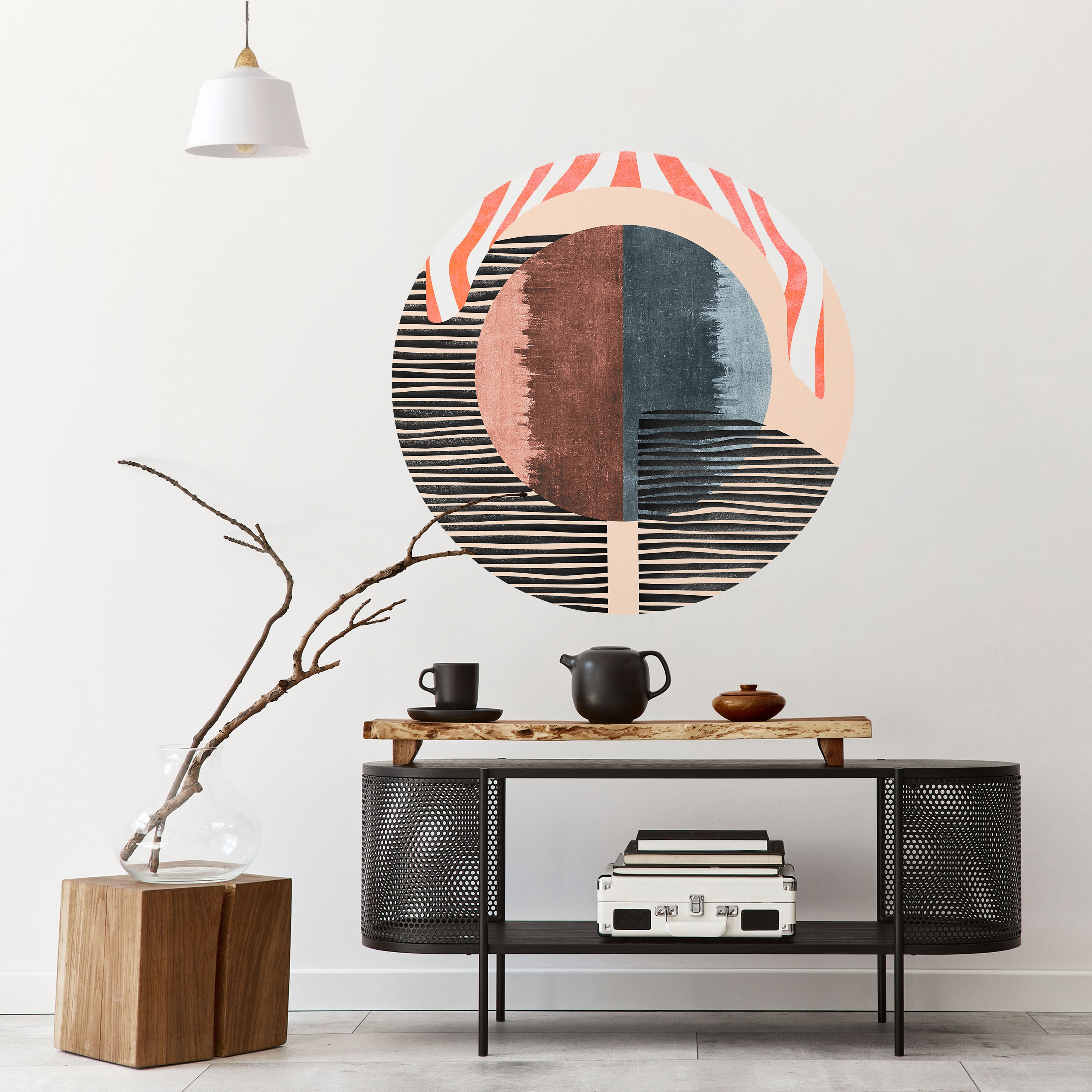 WHISPERS OF FORM Naklejka okrągła