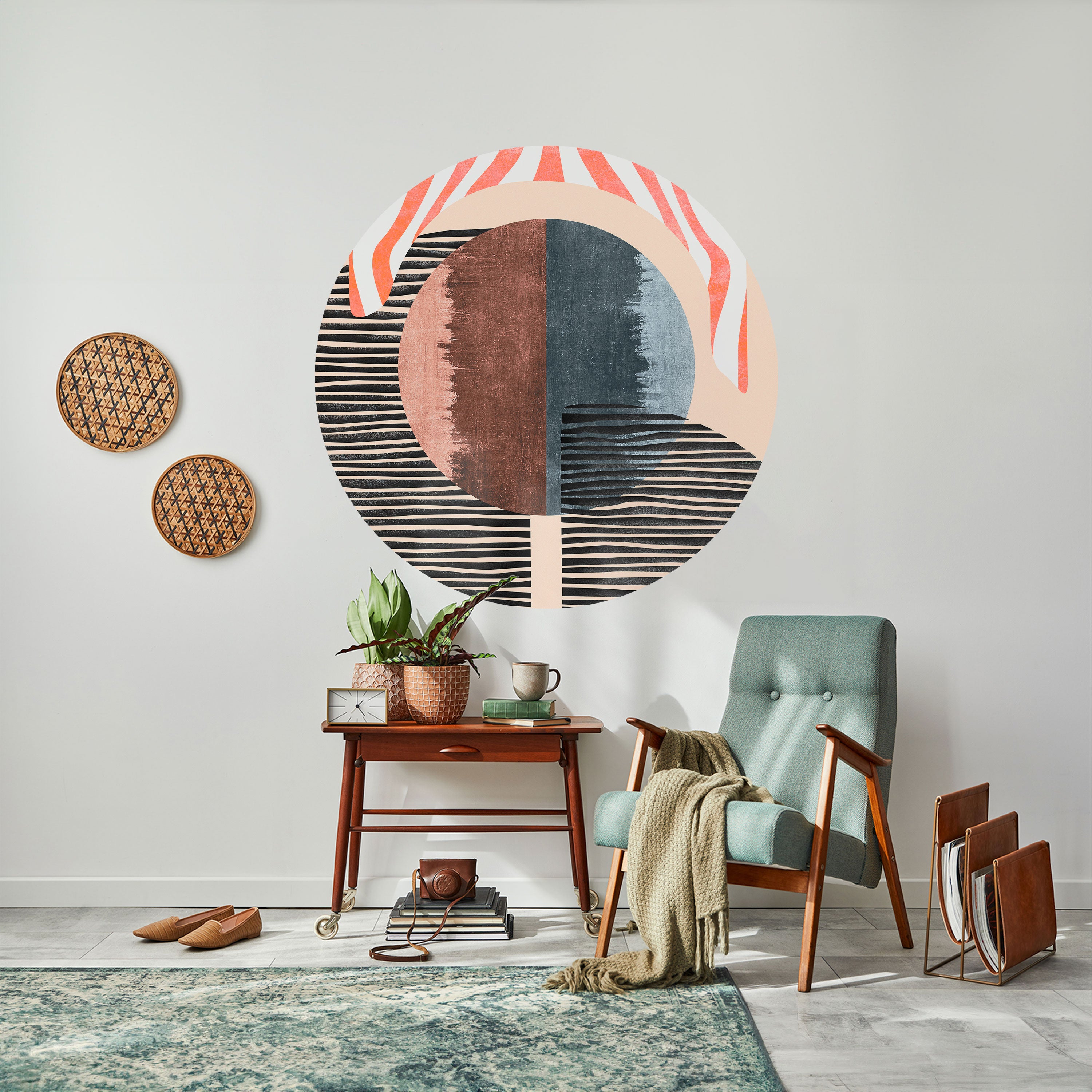 WHISPERS OF FORM Naklejka okrągła