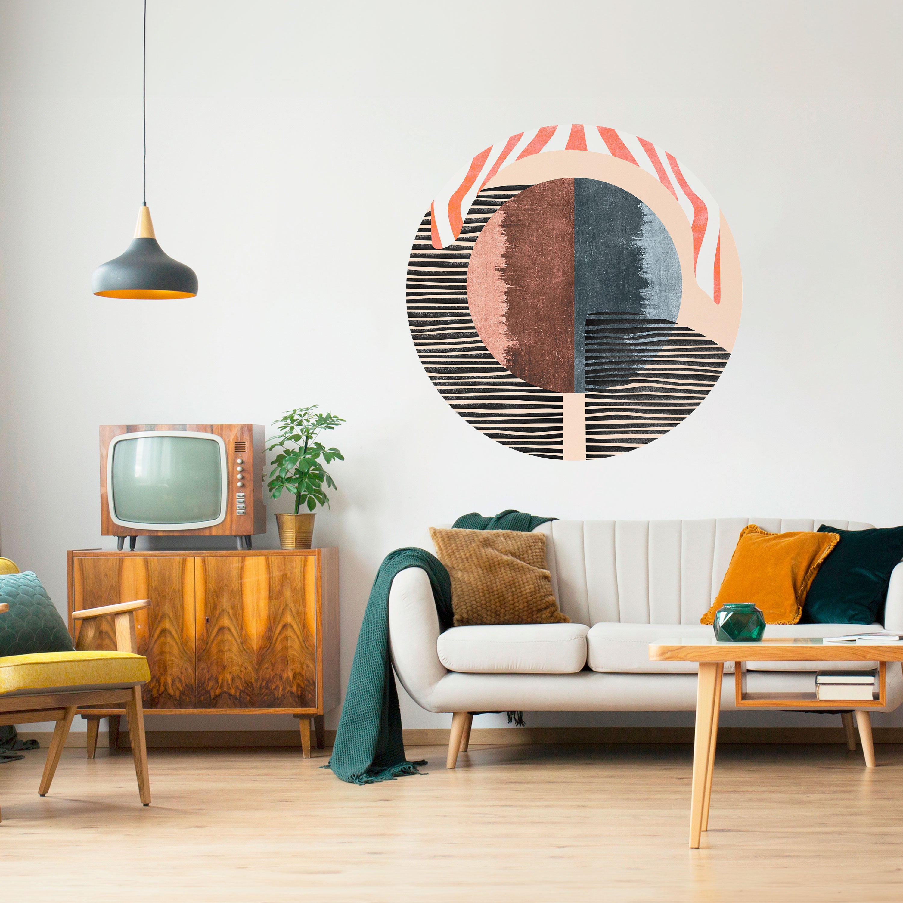 WHISPERS OF FORM Naklejka okrągła