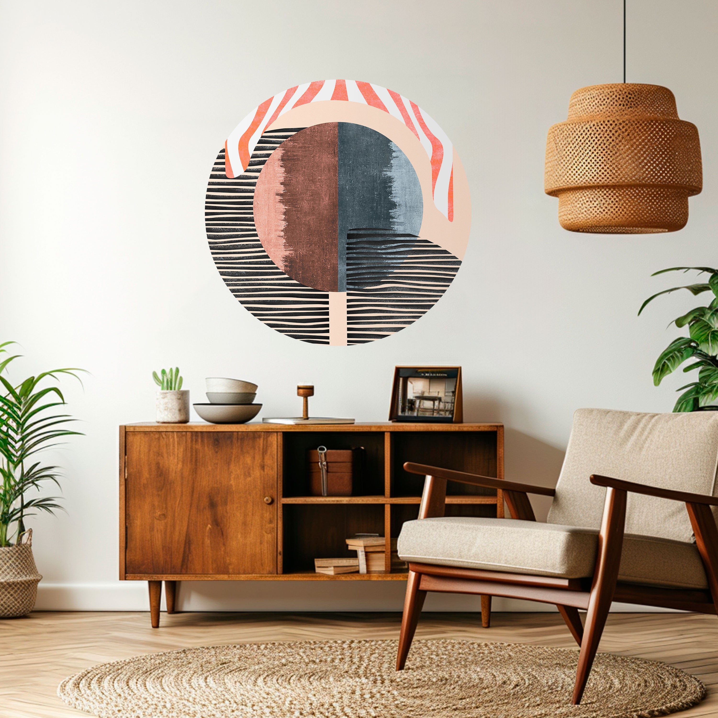 WHISPERS OF FORM Naklejka okrągła