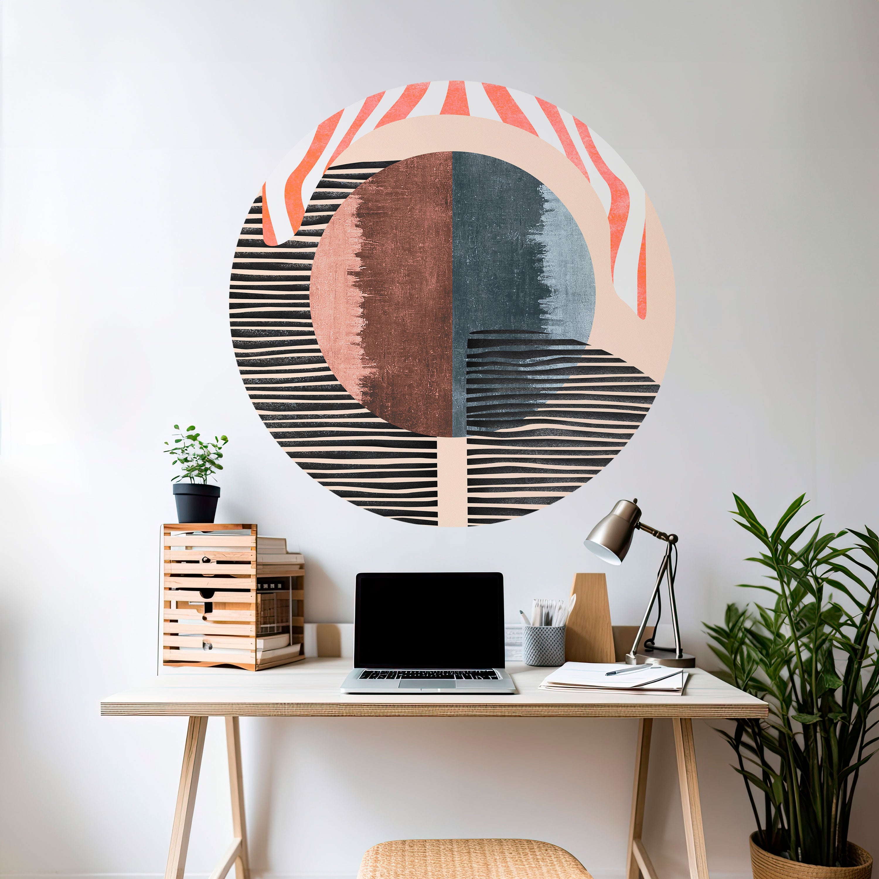 WHISPERS OF FORM Naklejka okrągła