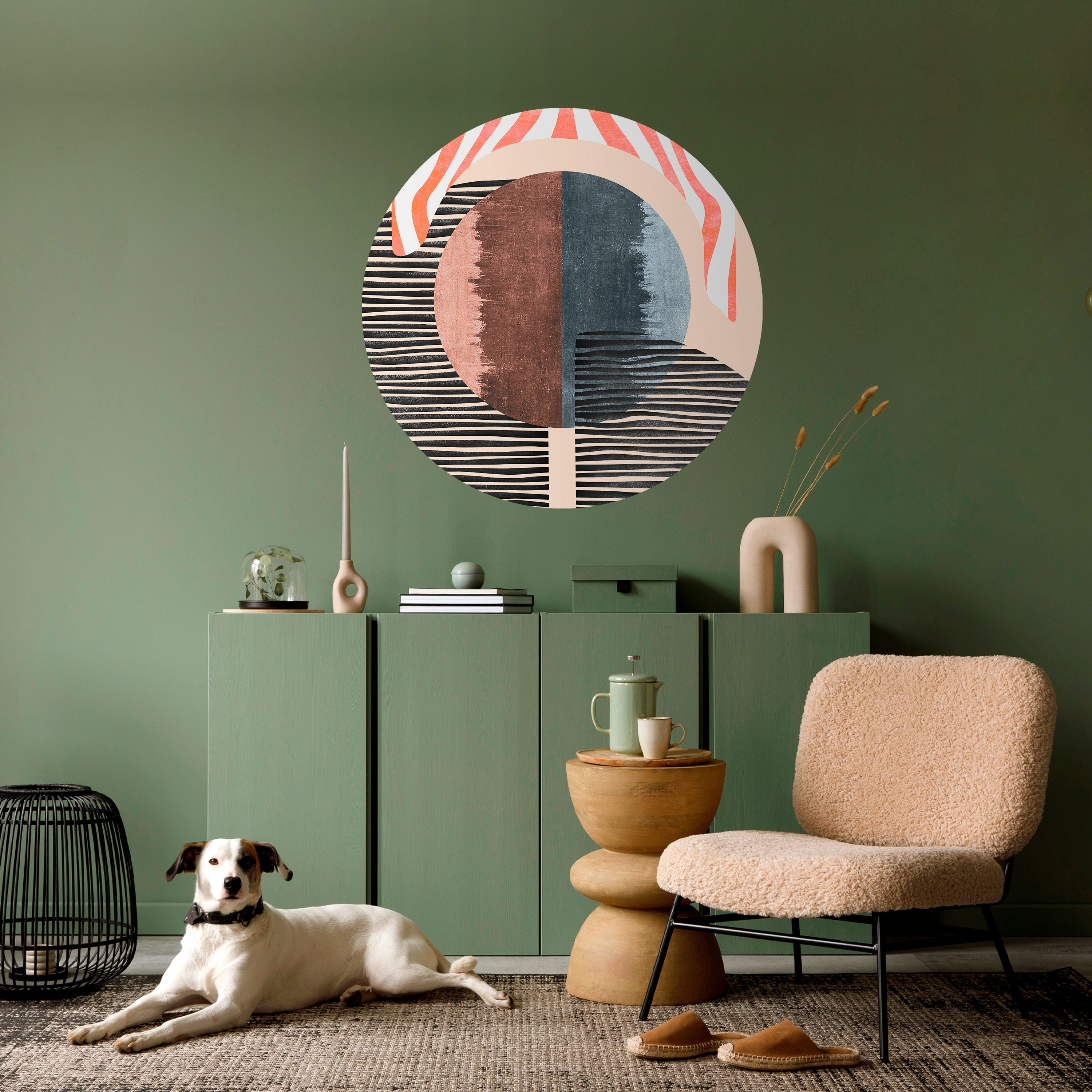 WHISPERS OF FORM Naklejka okrągła