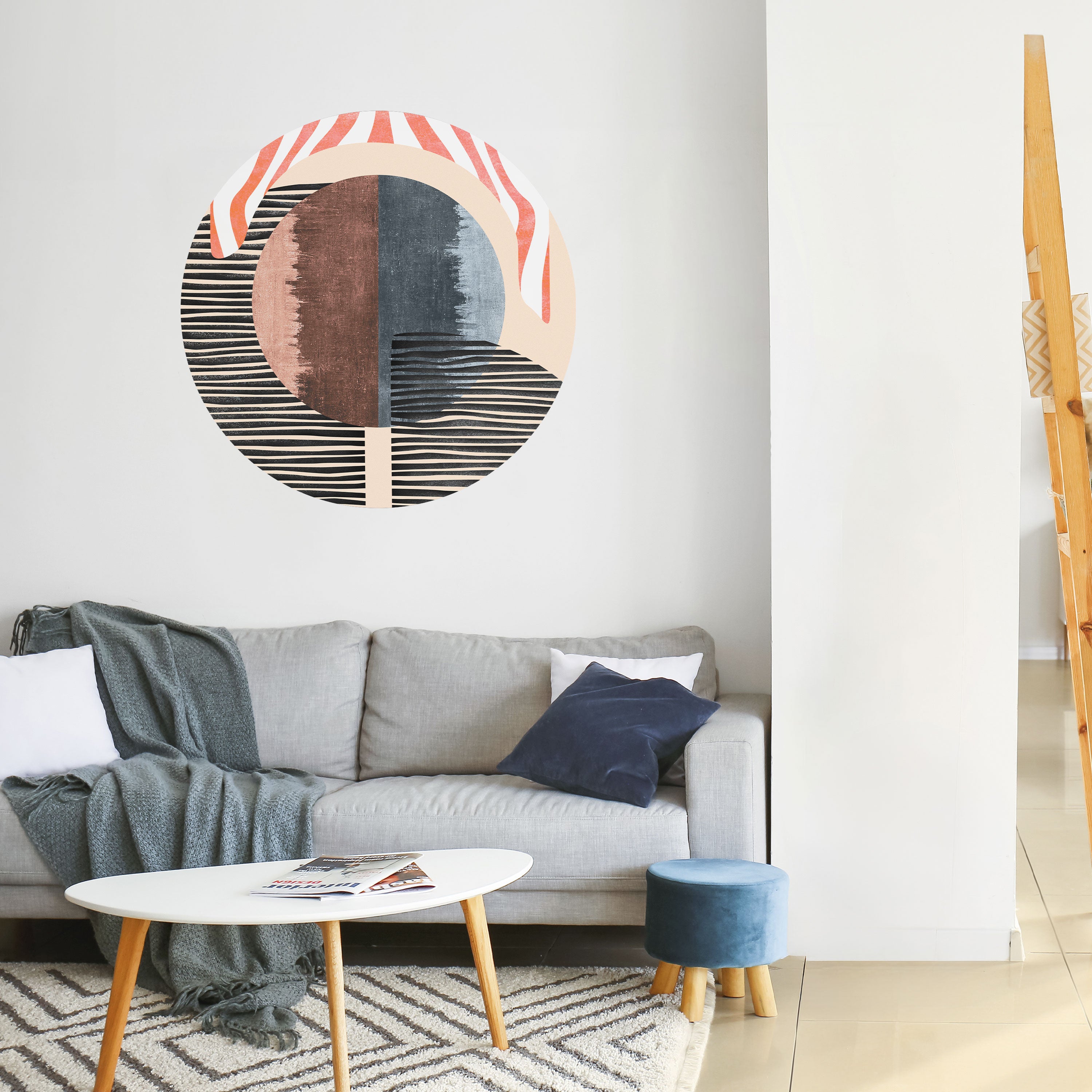 WHISPERS OF FORM Naklejka okrągła