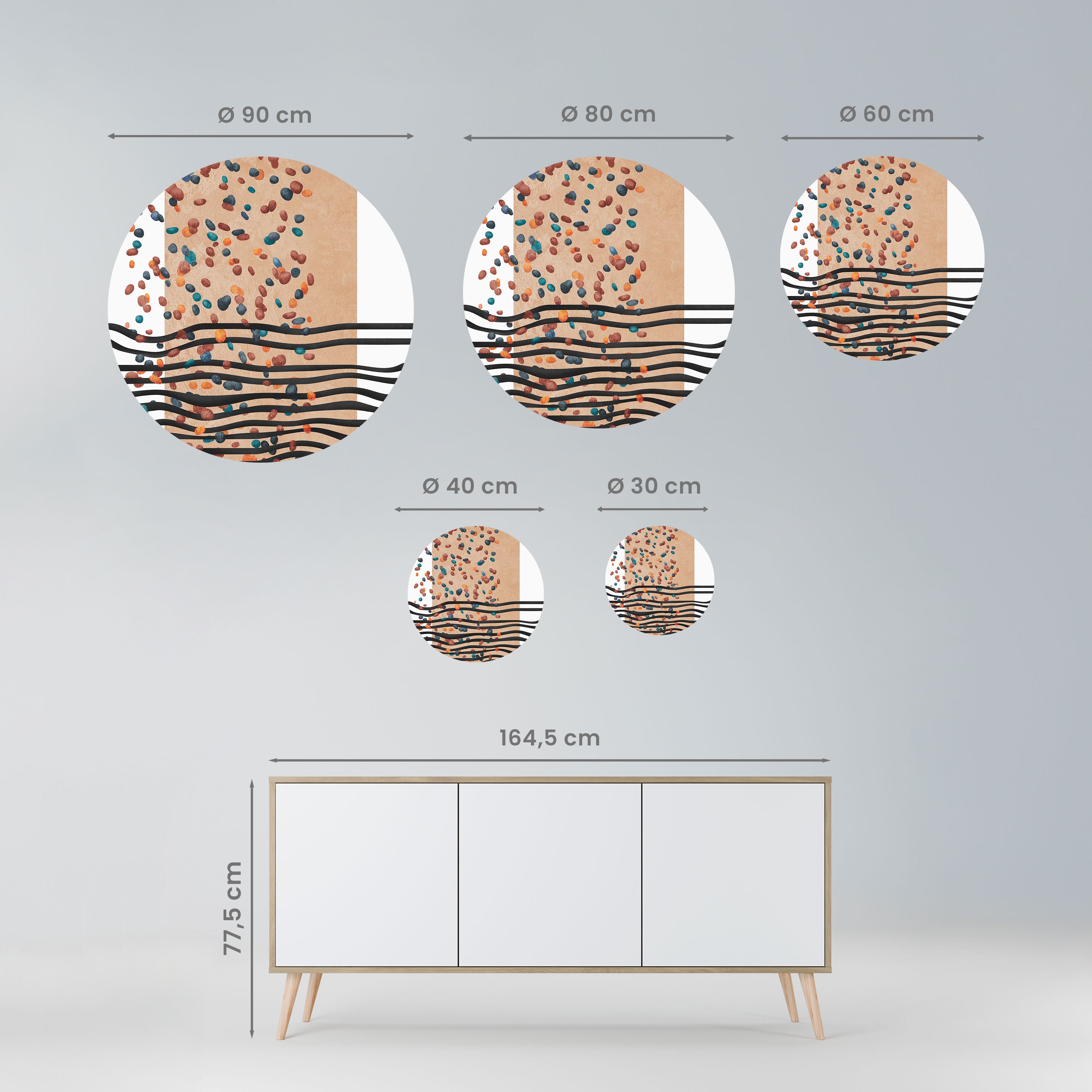 IMAGINARY RAIN Naklejka okrągła