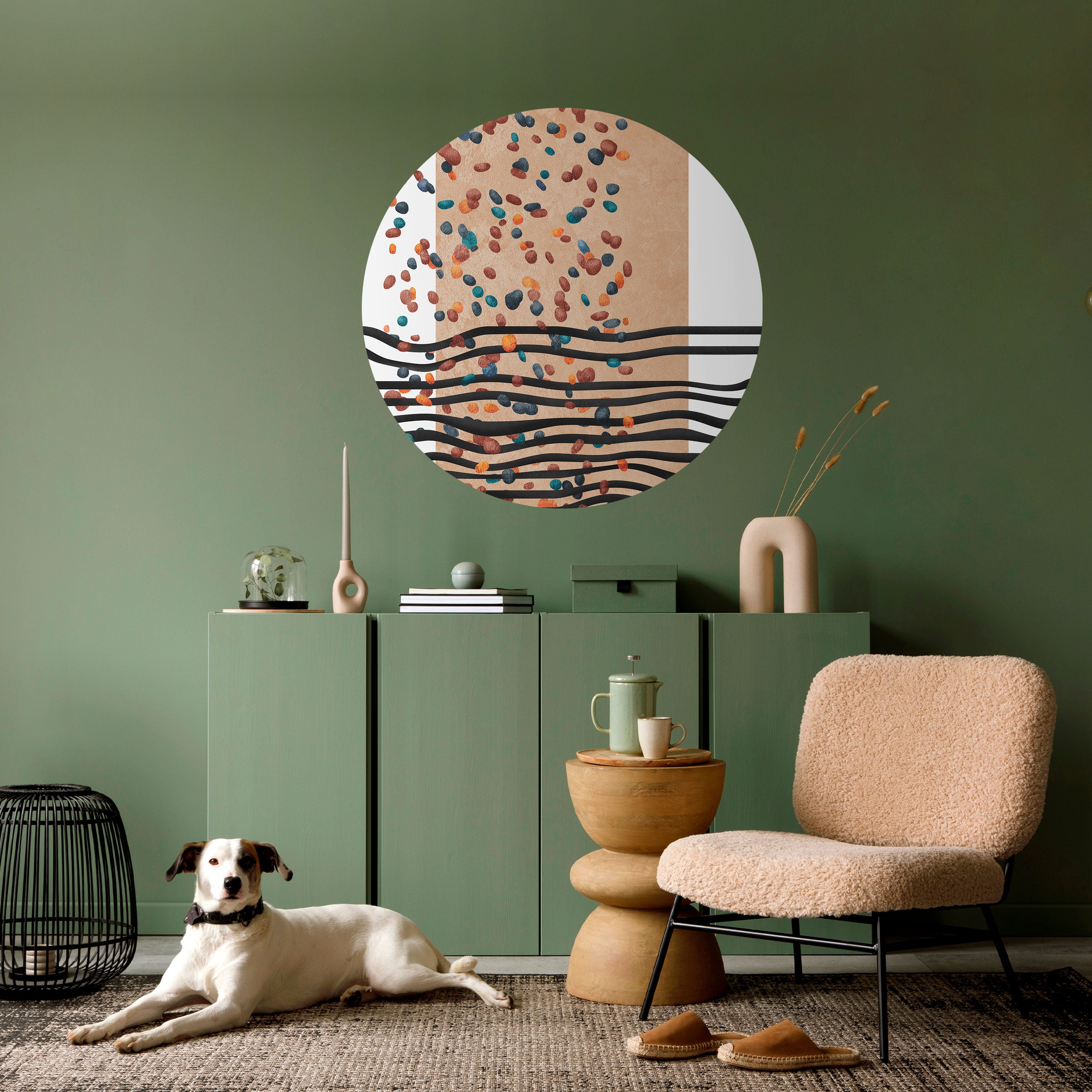 IMAGINARY RAIN Naklejka okrągła