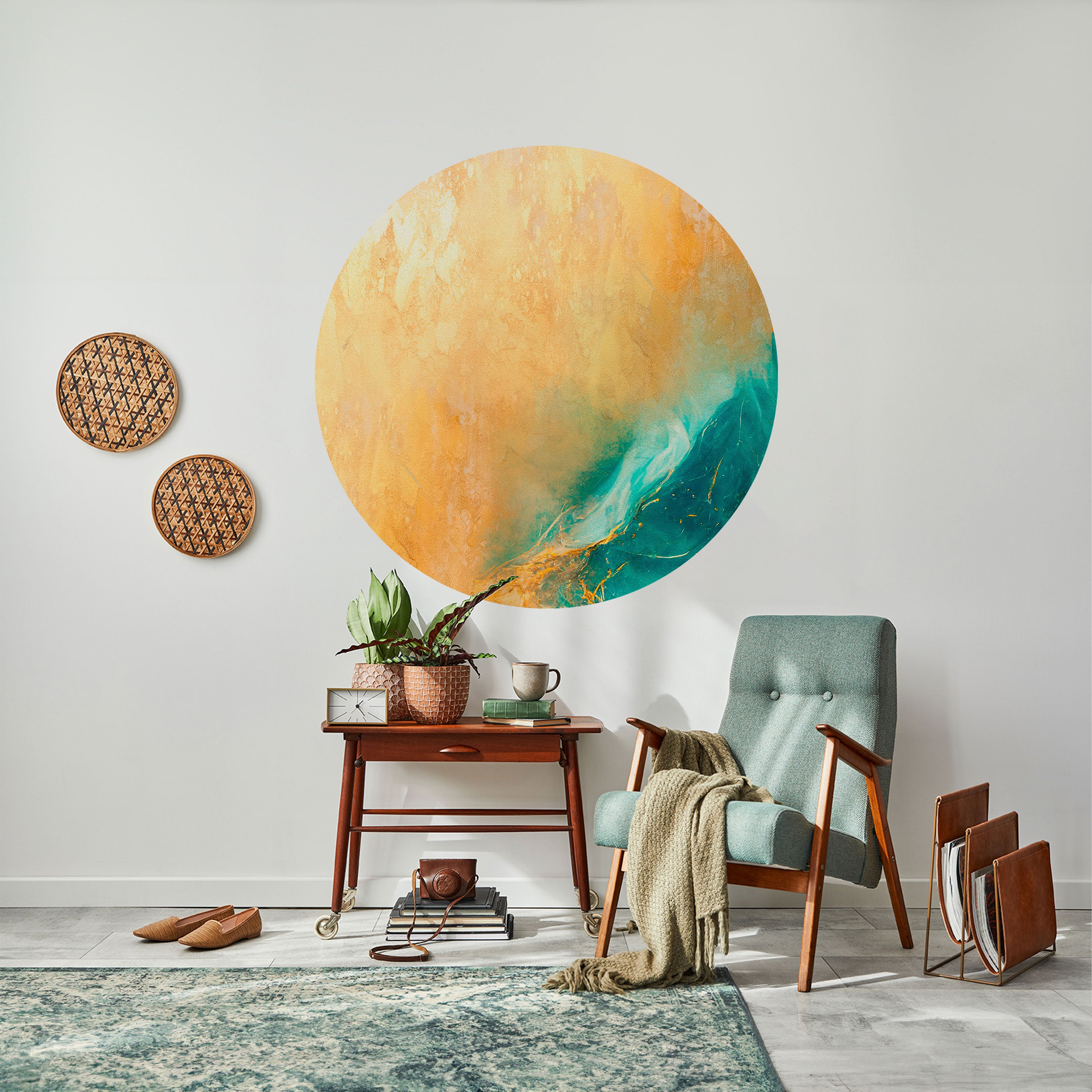 AZURE DREAMS Naklejka okrągła