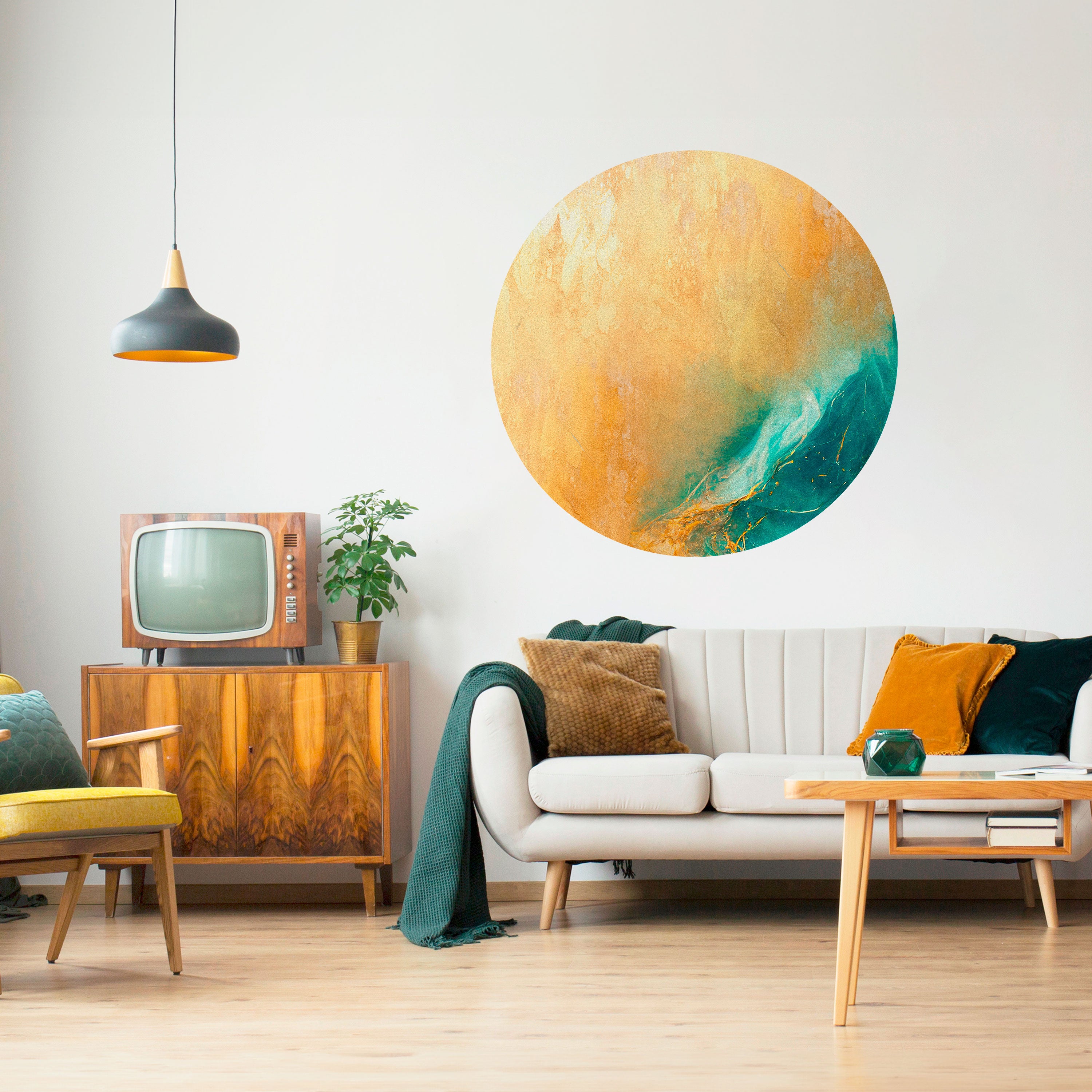 AZURE DREAMS Naklejka okrągła