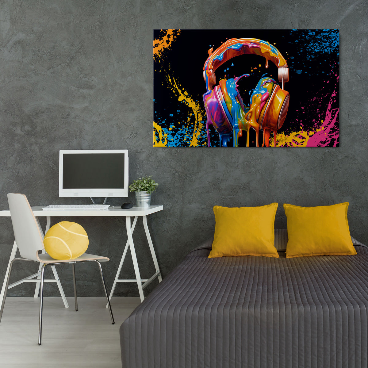MUSIC IS MY EXTASY Poziomy obraz na płótnie