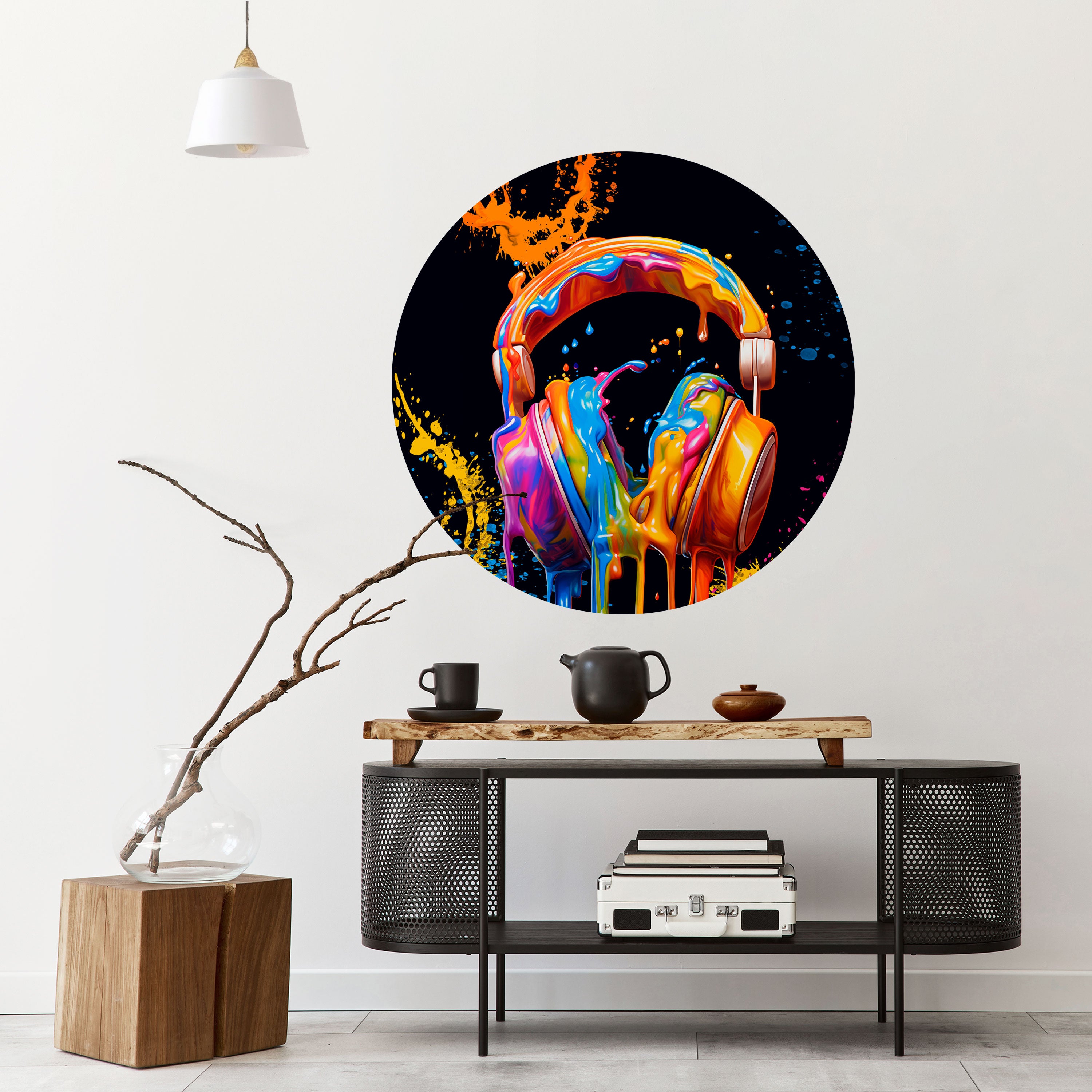 MUSIC IS MY EXTASY Naklejka okrągła