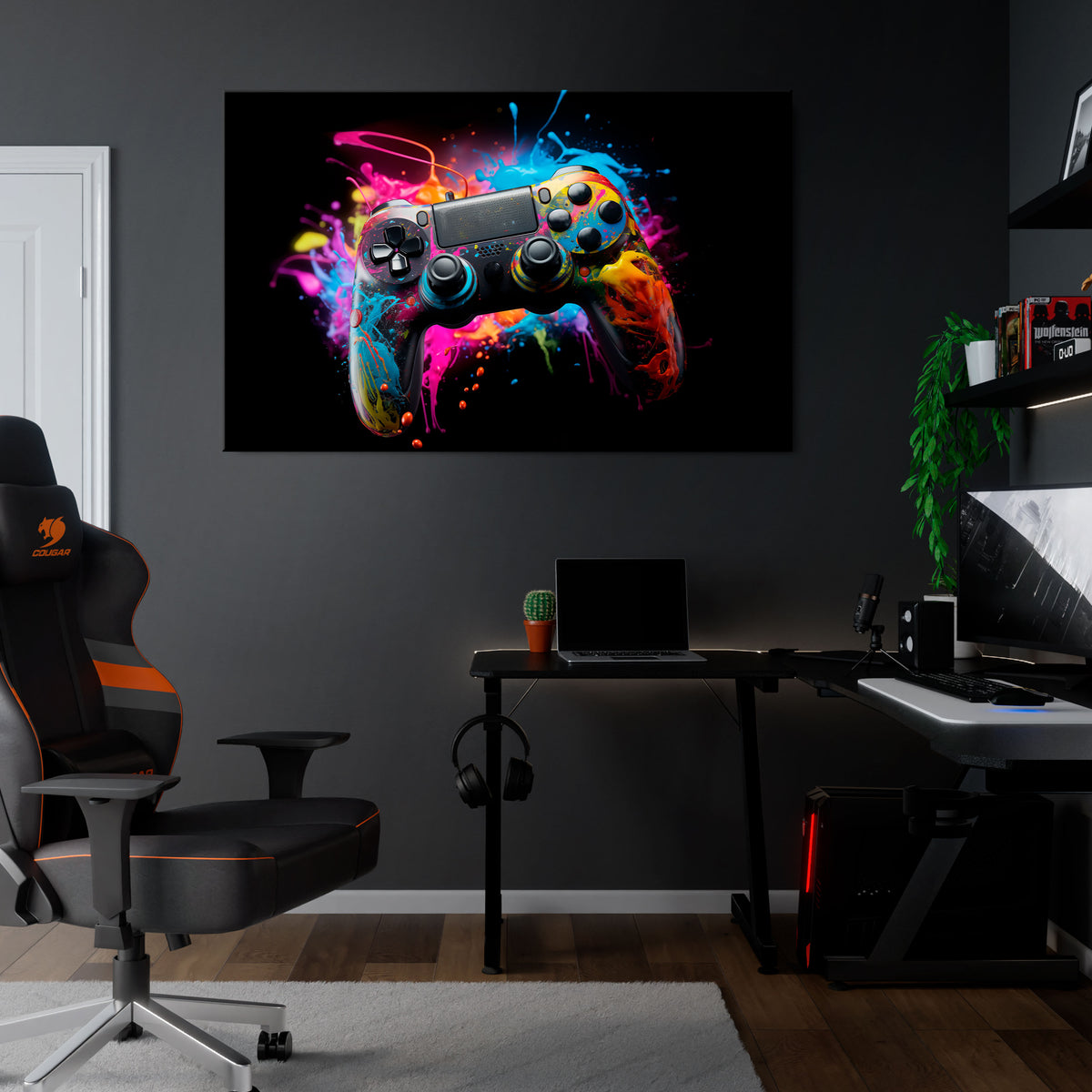 CYBERNETIC GAME Poziomy obraz na płótnie