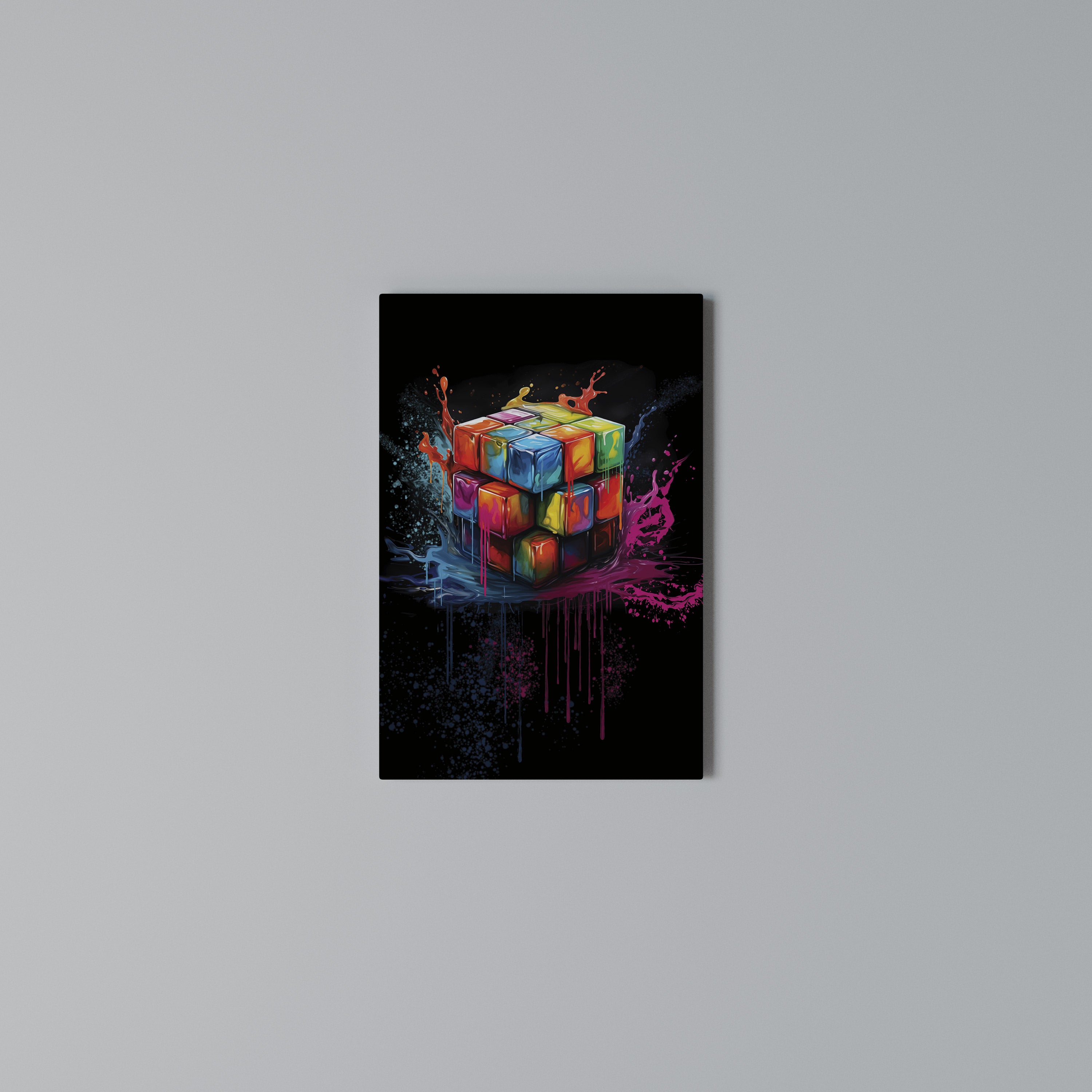 CUBE FUSION Pionowy obraz na płótnie