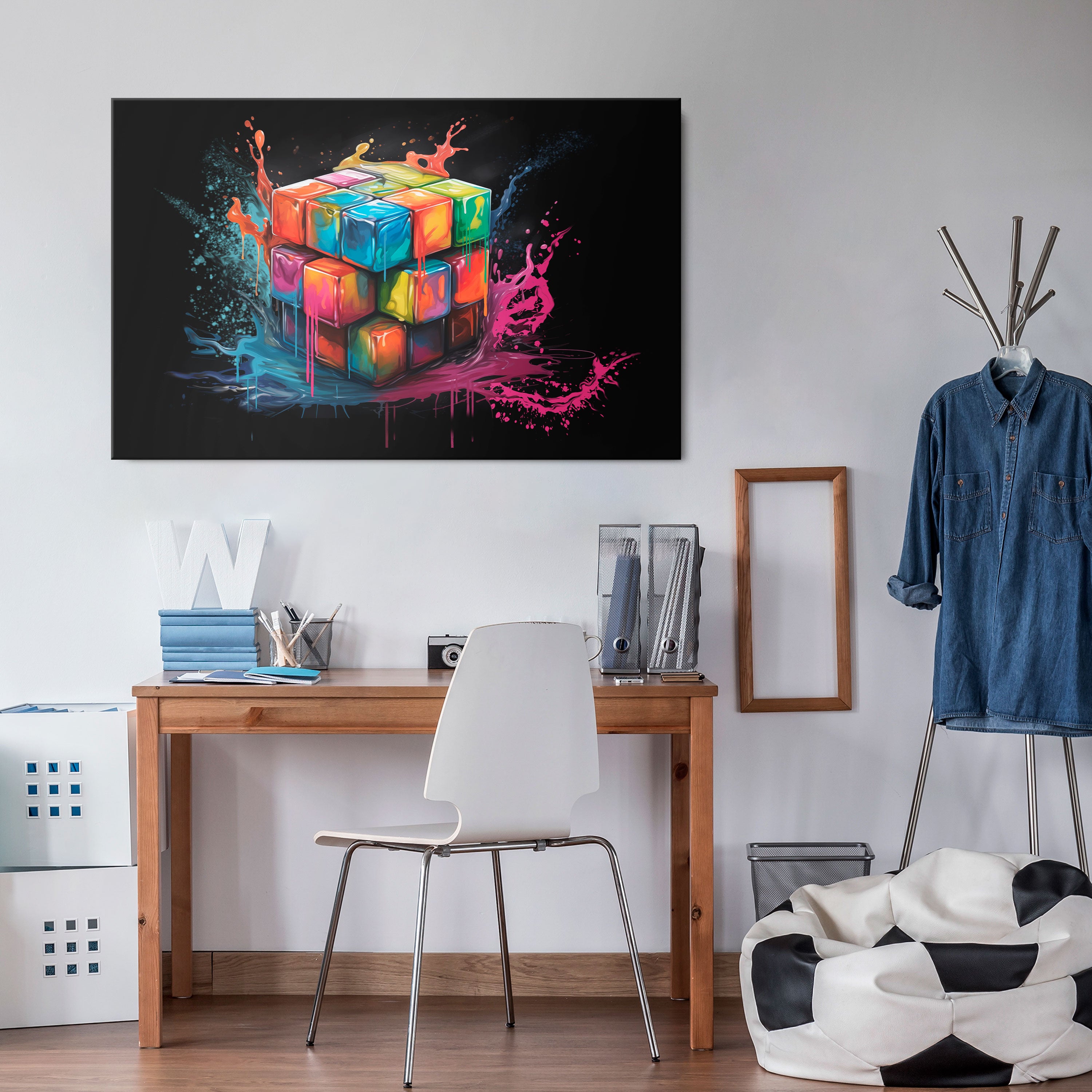 CUBE FUSION Poziomy obraz na płótnie