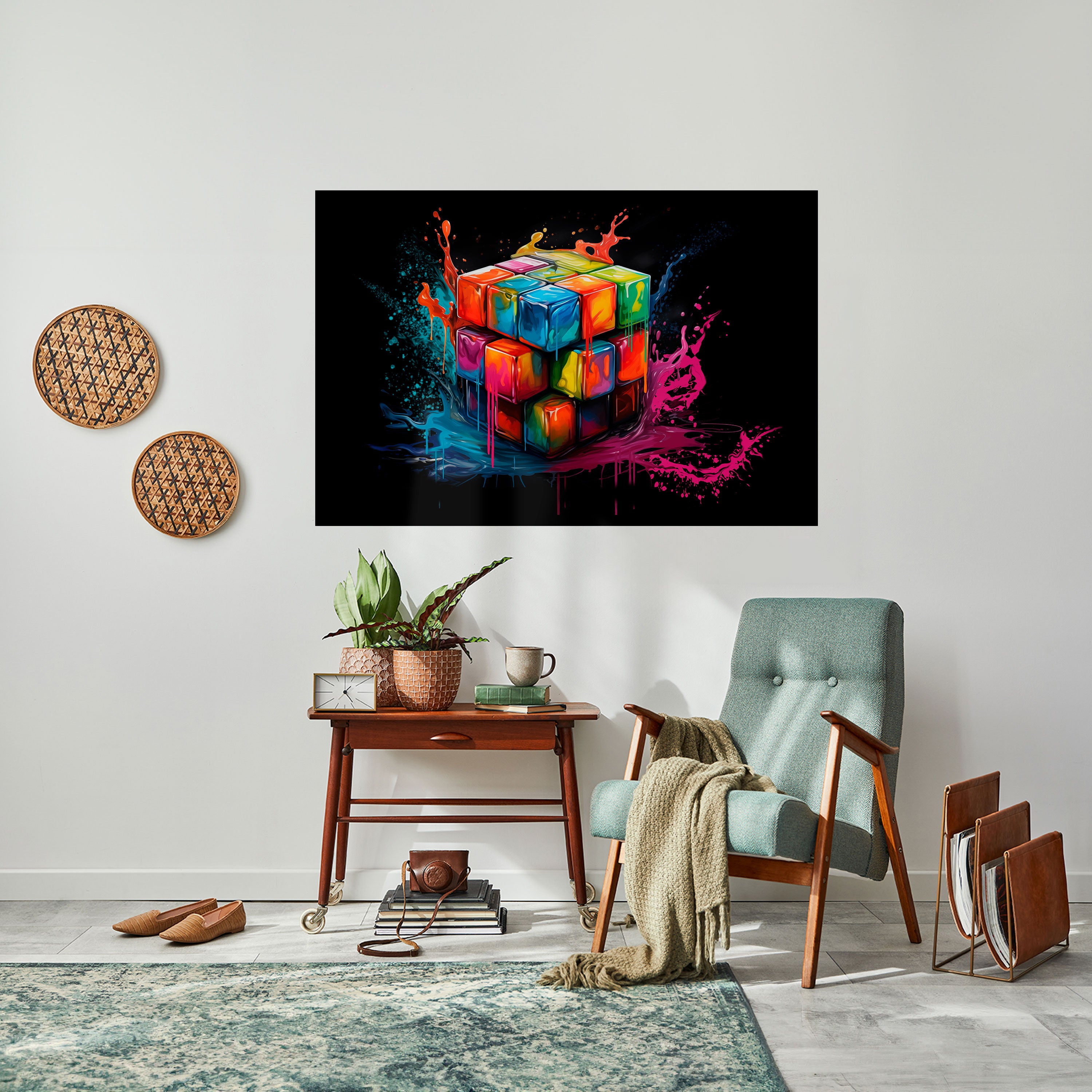CUBE FUSION Naklejka/Plakat poziomy