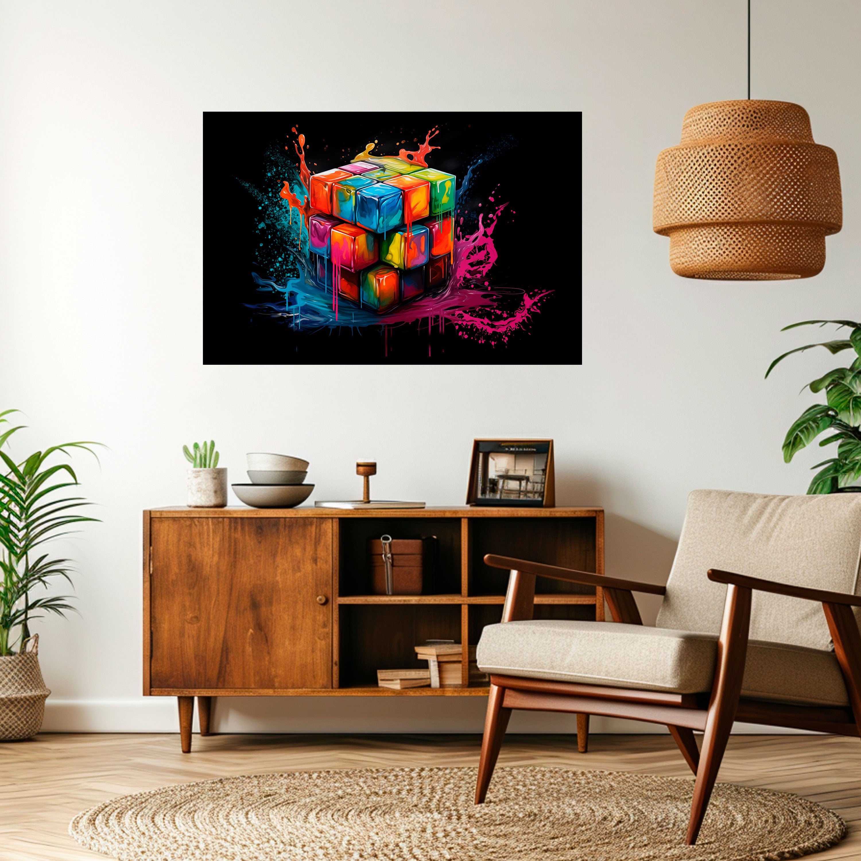 CUBE FUSION Naklejka/Plakat poziomy