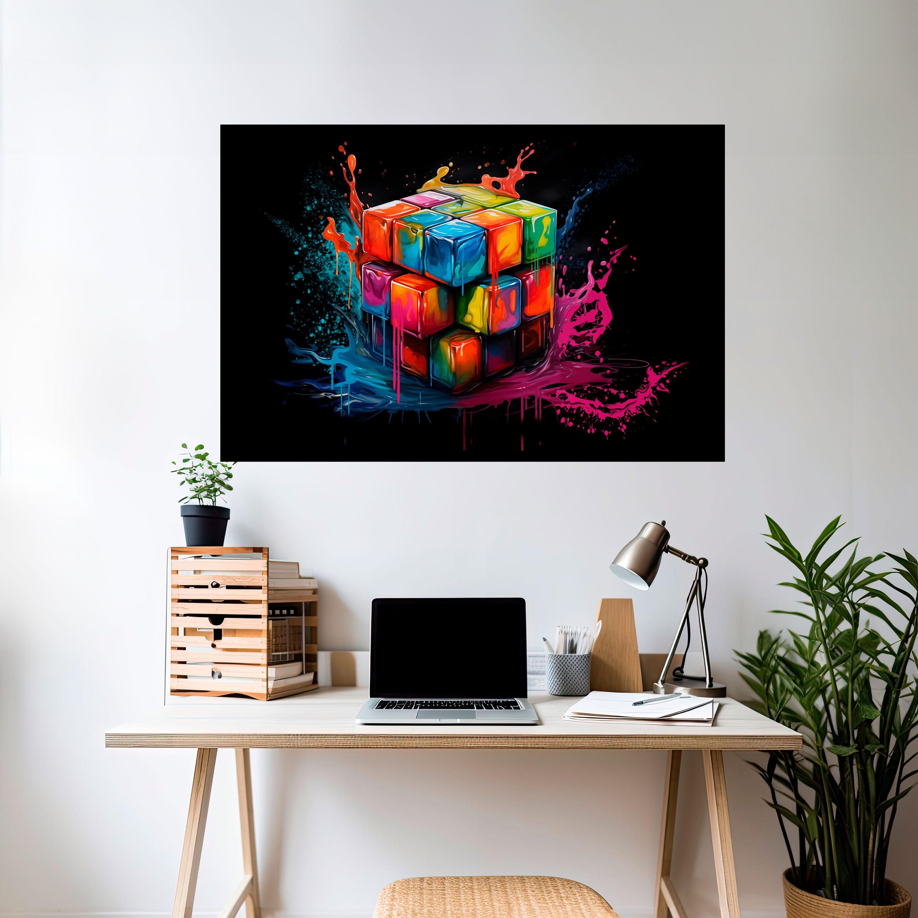 CUBE FUSION Naklejka/Plakat poziomy