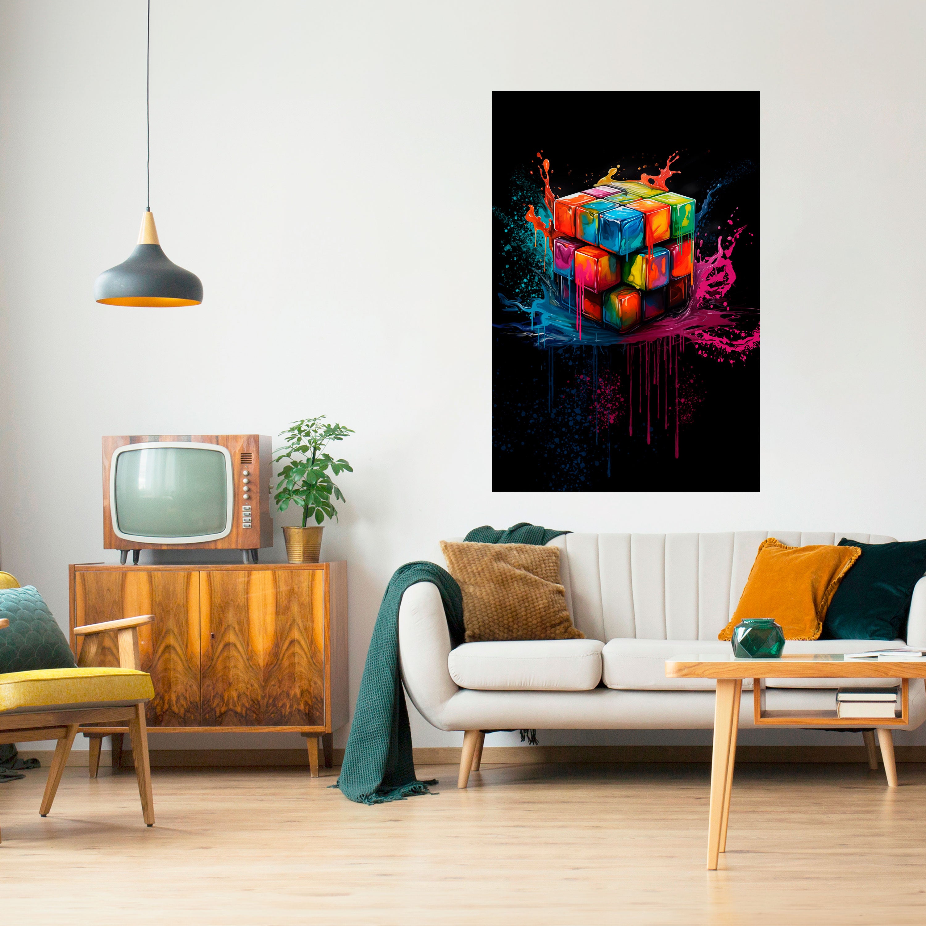 CUBE FUSION Naklejka/Plakat pionowy