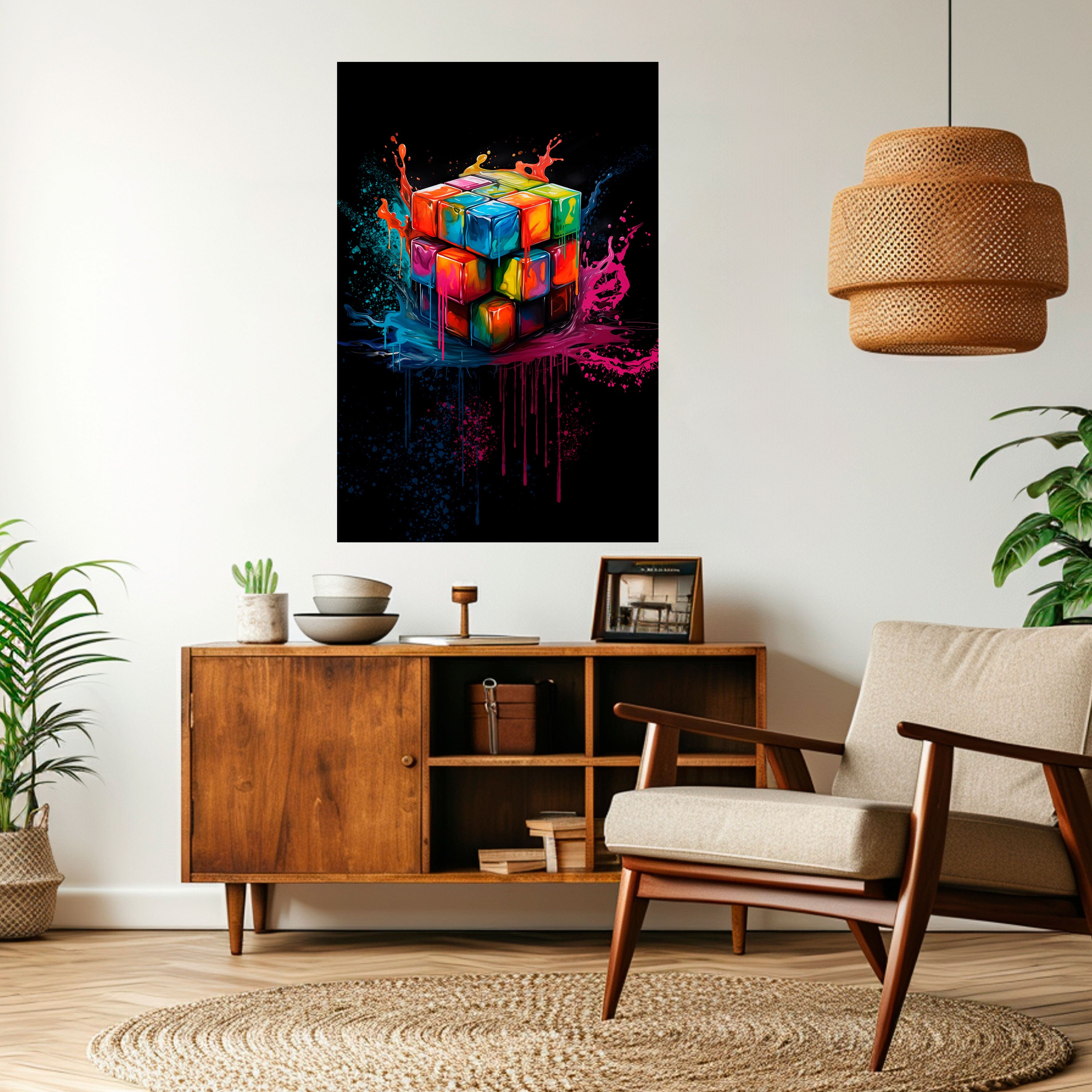 CUBE FUSION Naklejka/Plakat pionowy