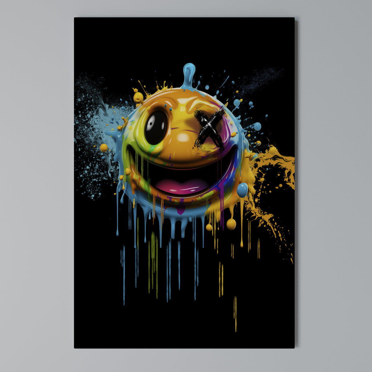 TRIPPY HAPPINESS Pionowy obraz na płótnie