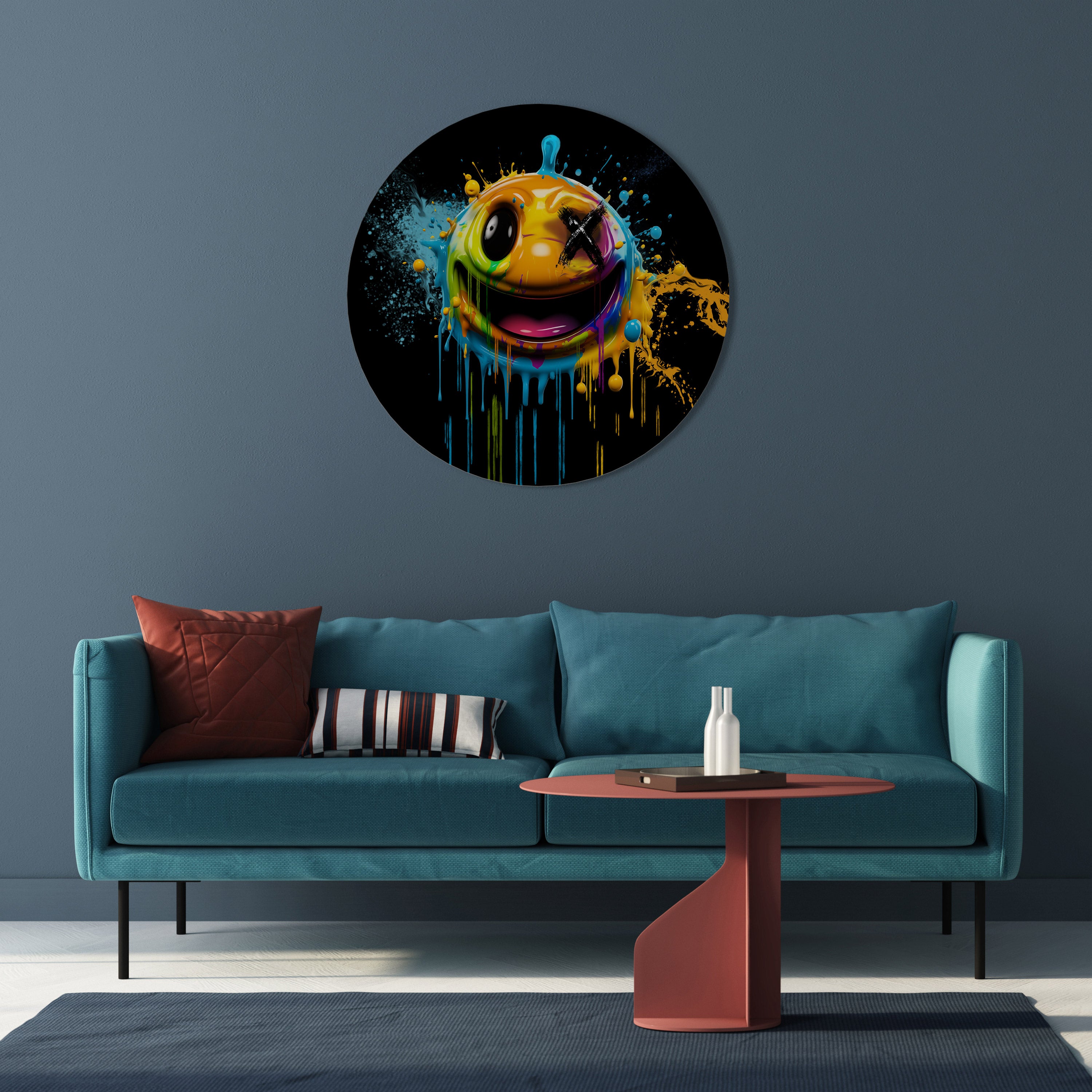 TRIPPY HAPPINESS Obraz okrągły