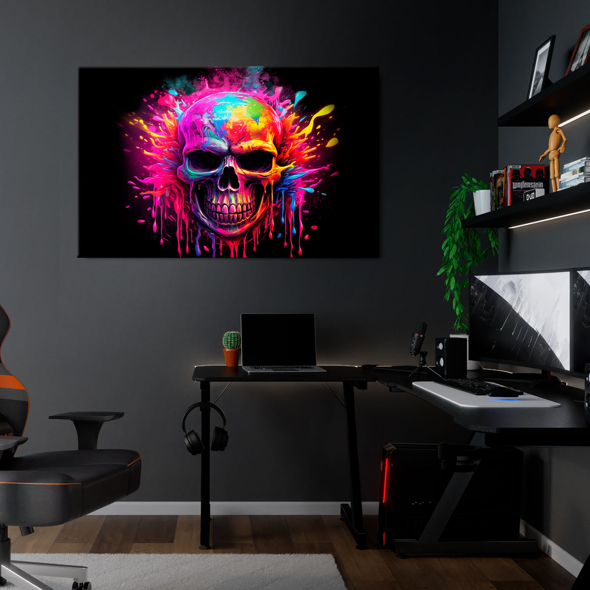 SKULL QUEST Poziomy obraz na płótnie