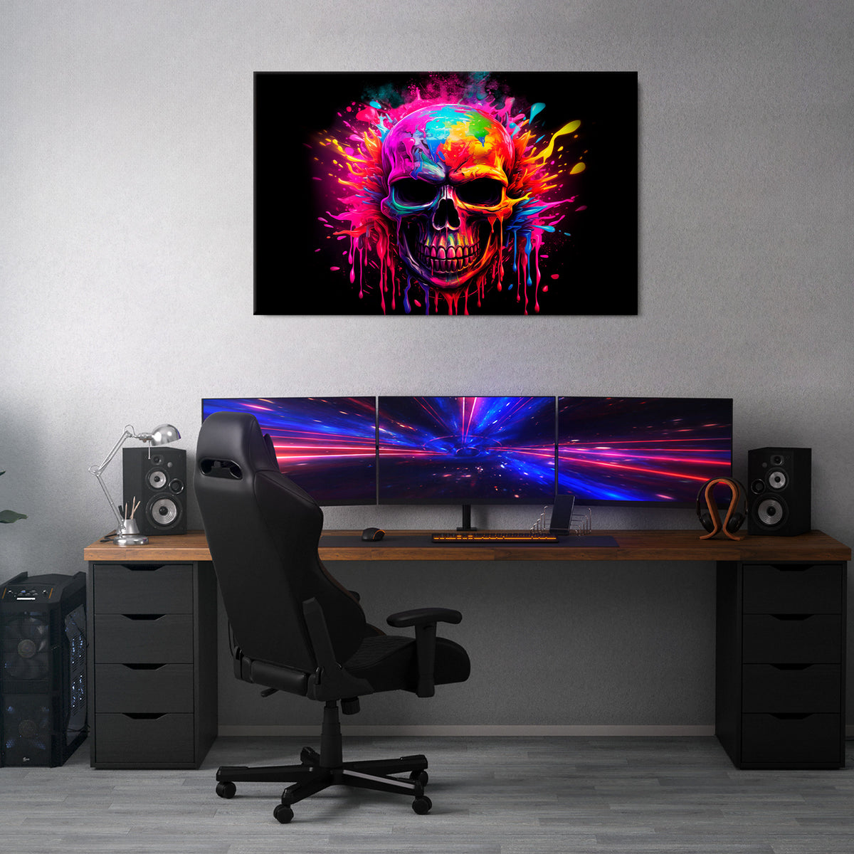 SKULL QUEST Poziomy obraz na płótnie