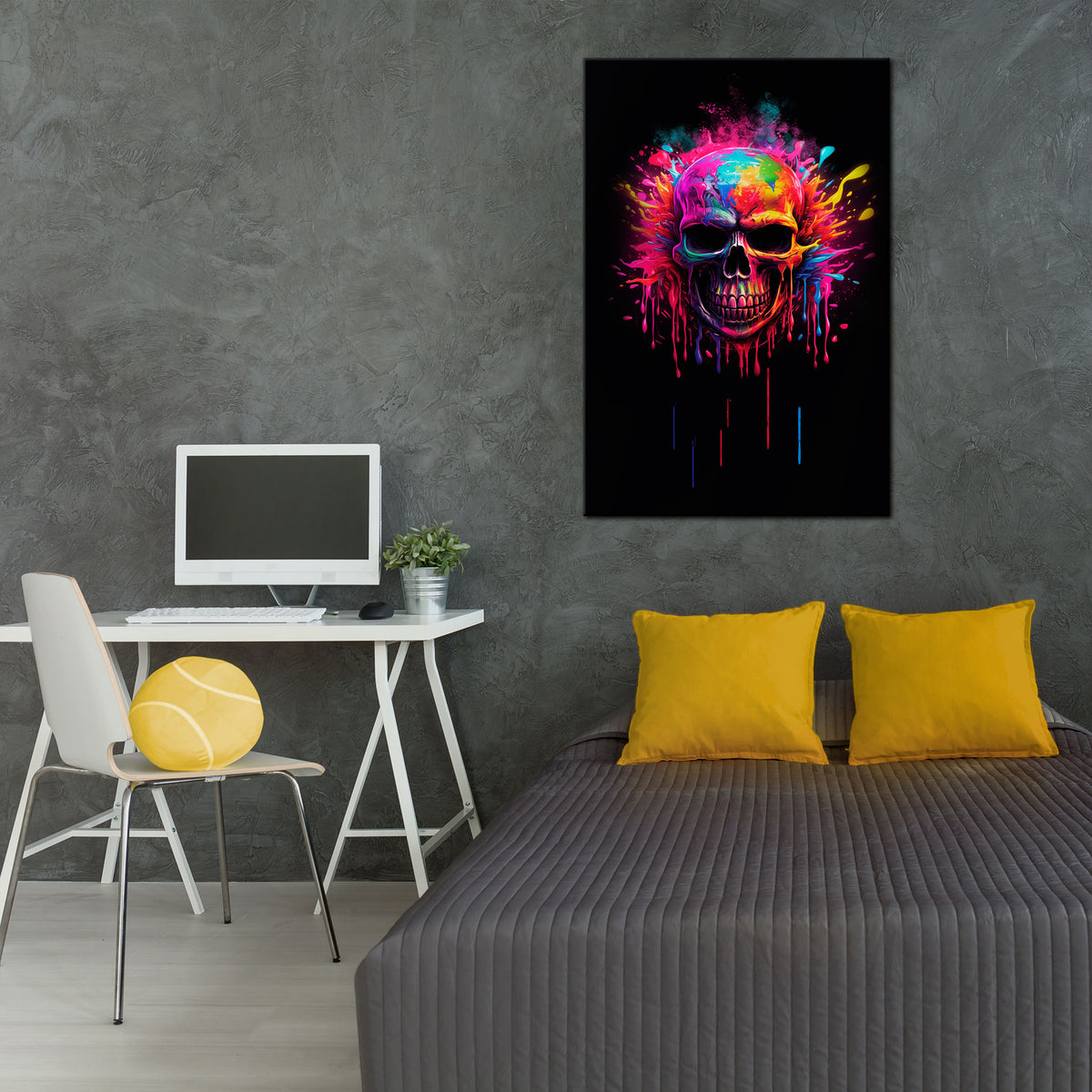 SKULL QUEST Pionowy obraz na płótnie