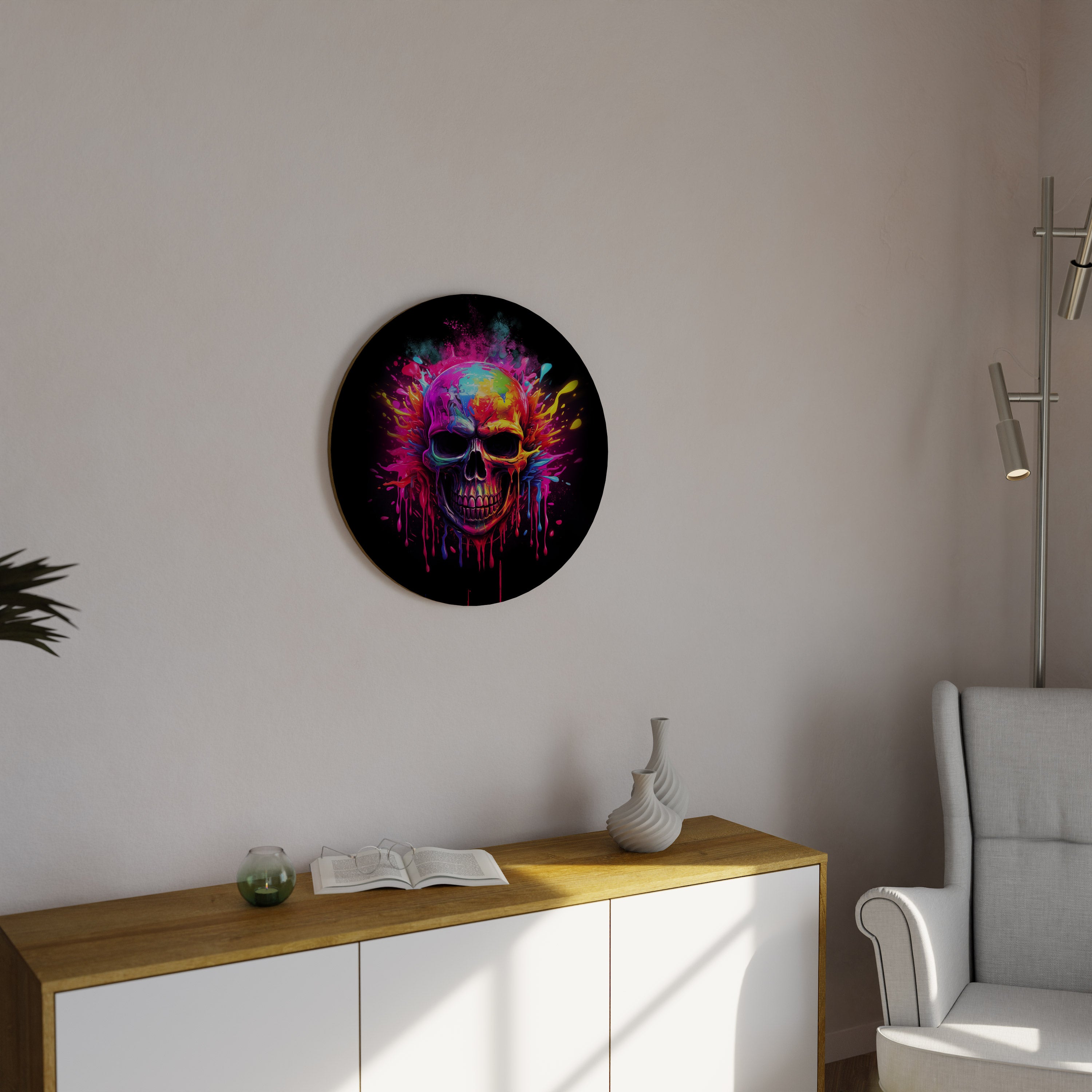 SKULL QUEST Obraz okrągły
