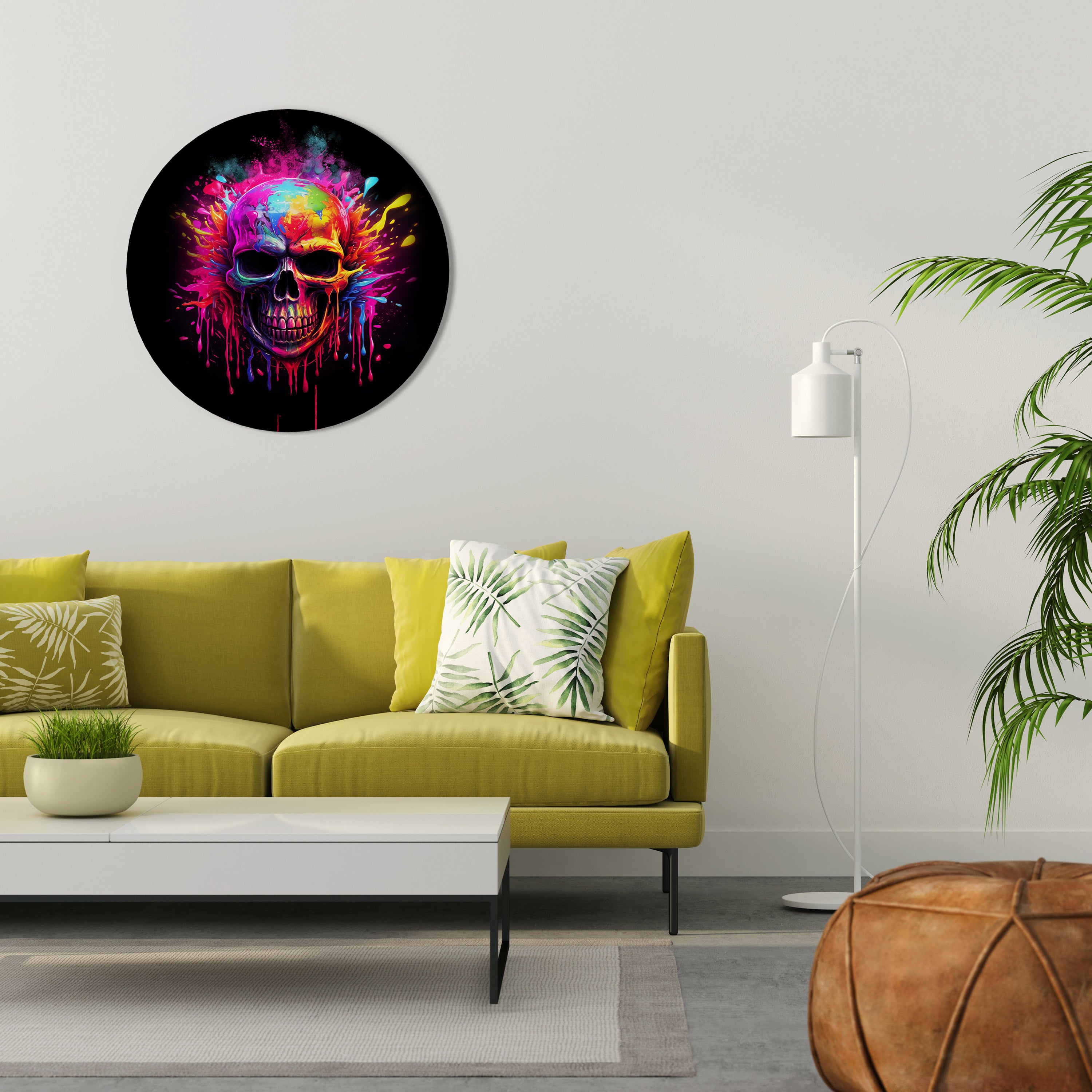 SKULL QUEST Obraz okrągły