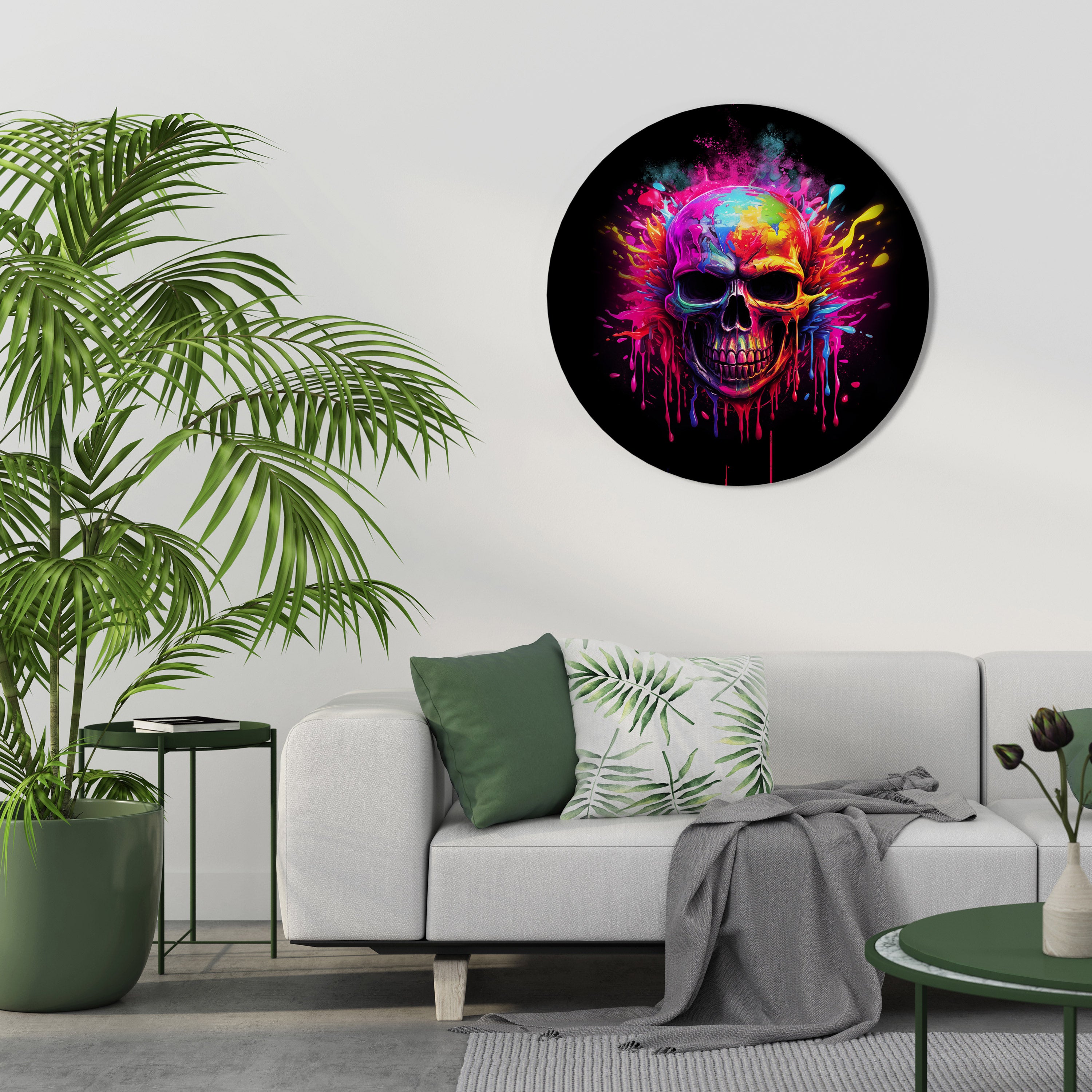 SKULL QUEST Obraz okrągły